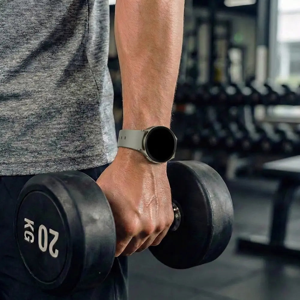 Bandz Samsung Galaxy Watch 7 - 44mm Sport Strap 'Easy Fit' (Light Grey)