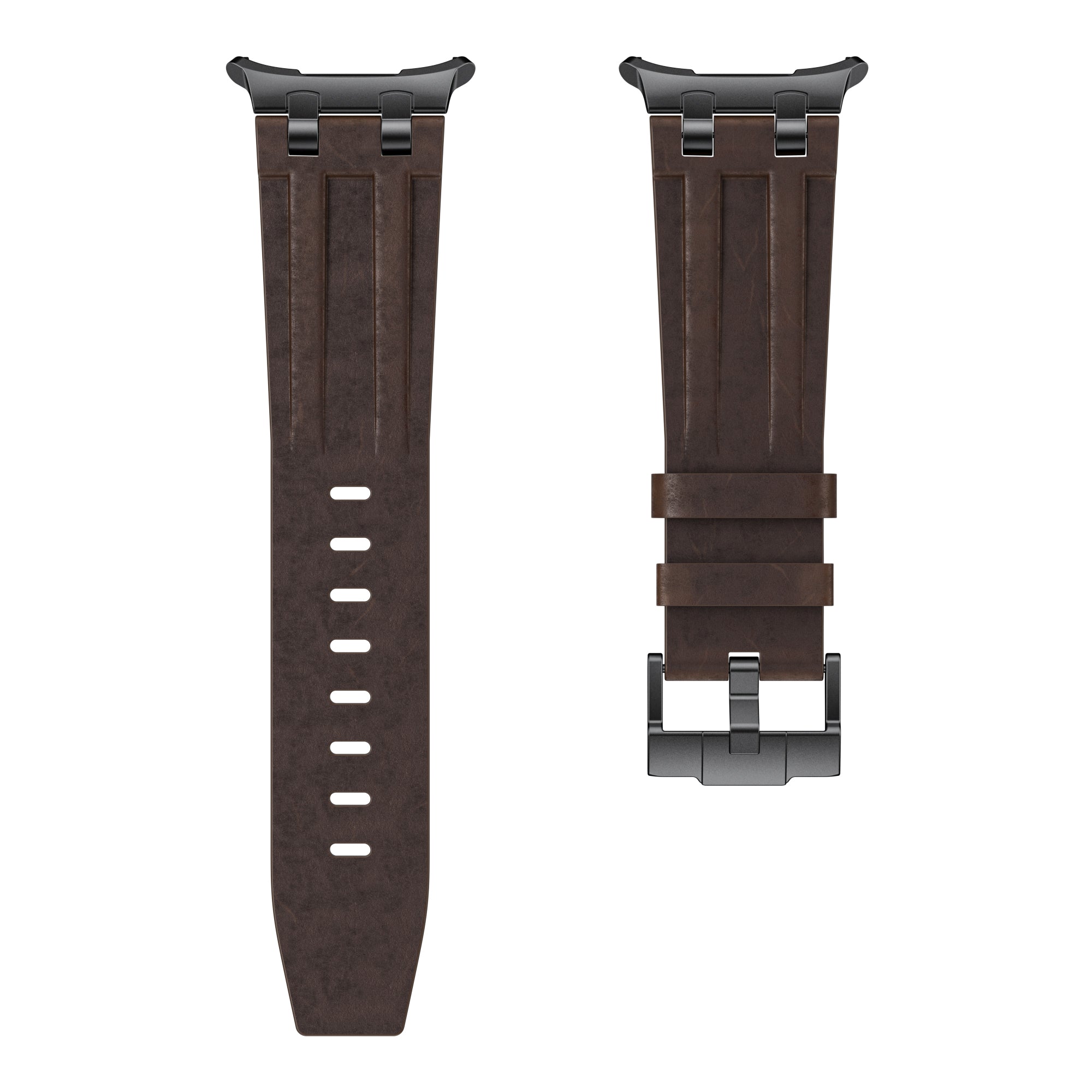 Samsung Galaxy Watch Ultra solide lederen band (koffiebruin)