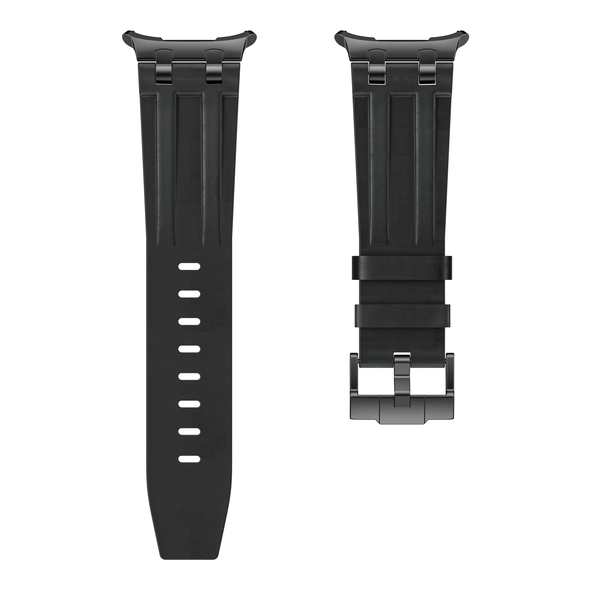 Samsung Galaxy Watch Ultra 2 solide lederen band (zwart)