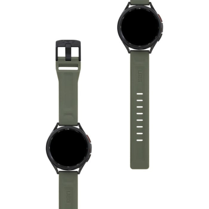 UAG Samsung Galaxy Watch 4 Classic 42mm siliconen bandje (donkergroen)