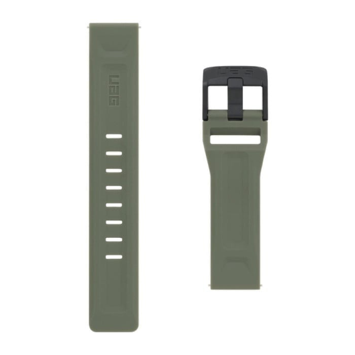 UAG Samsung Galaxy Watch 4 Classic 42mm siliconen bandje (donkergroen)