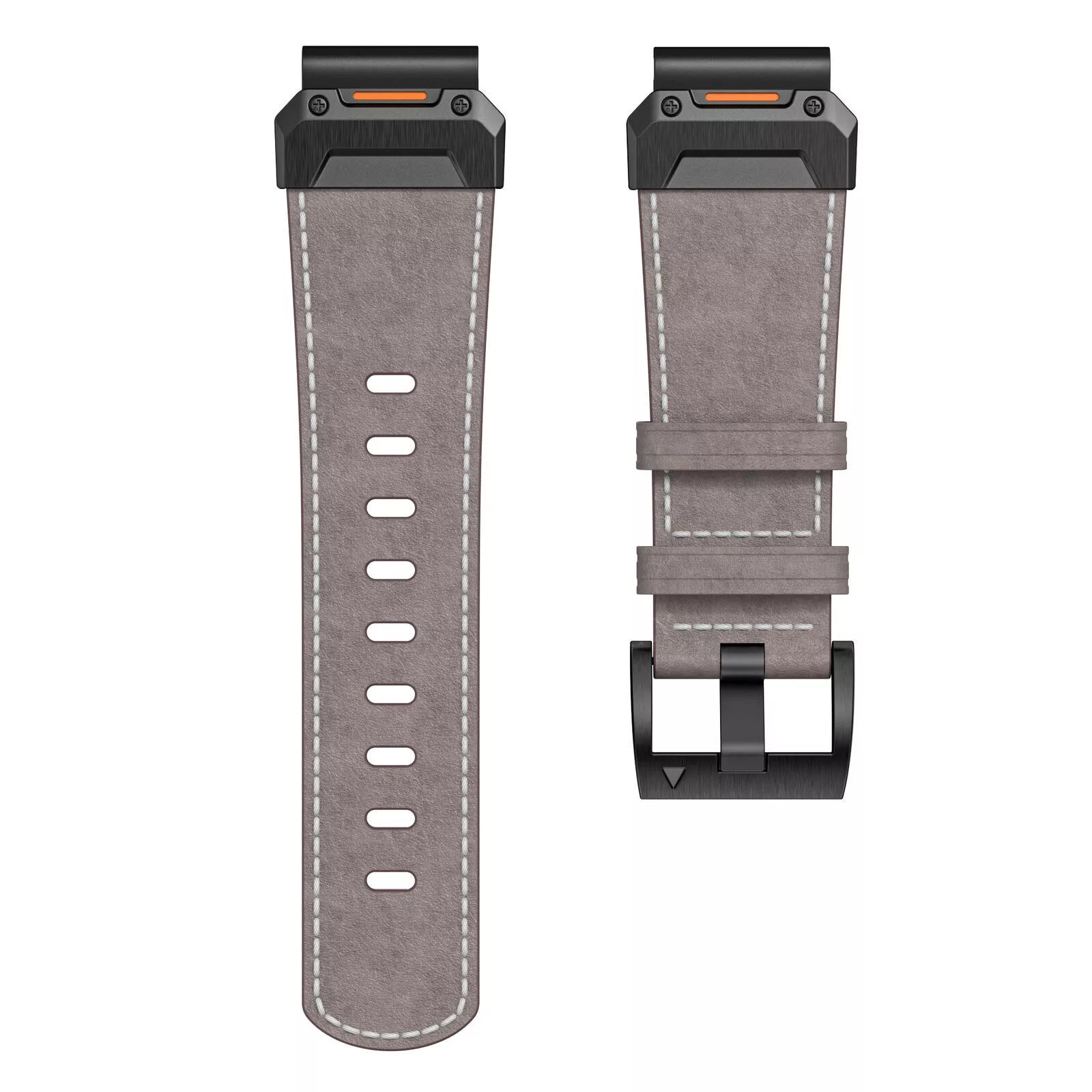 Garmin Quatix 8 Pro - 47mm Genuine Leather Strap (Grey)