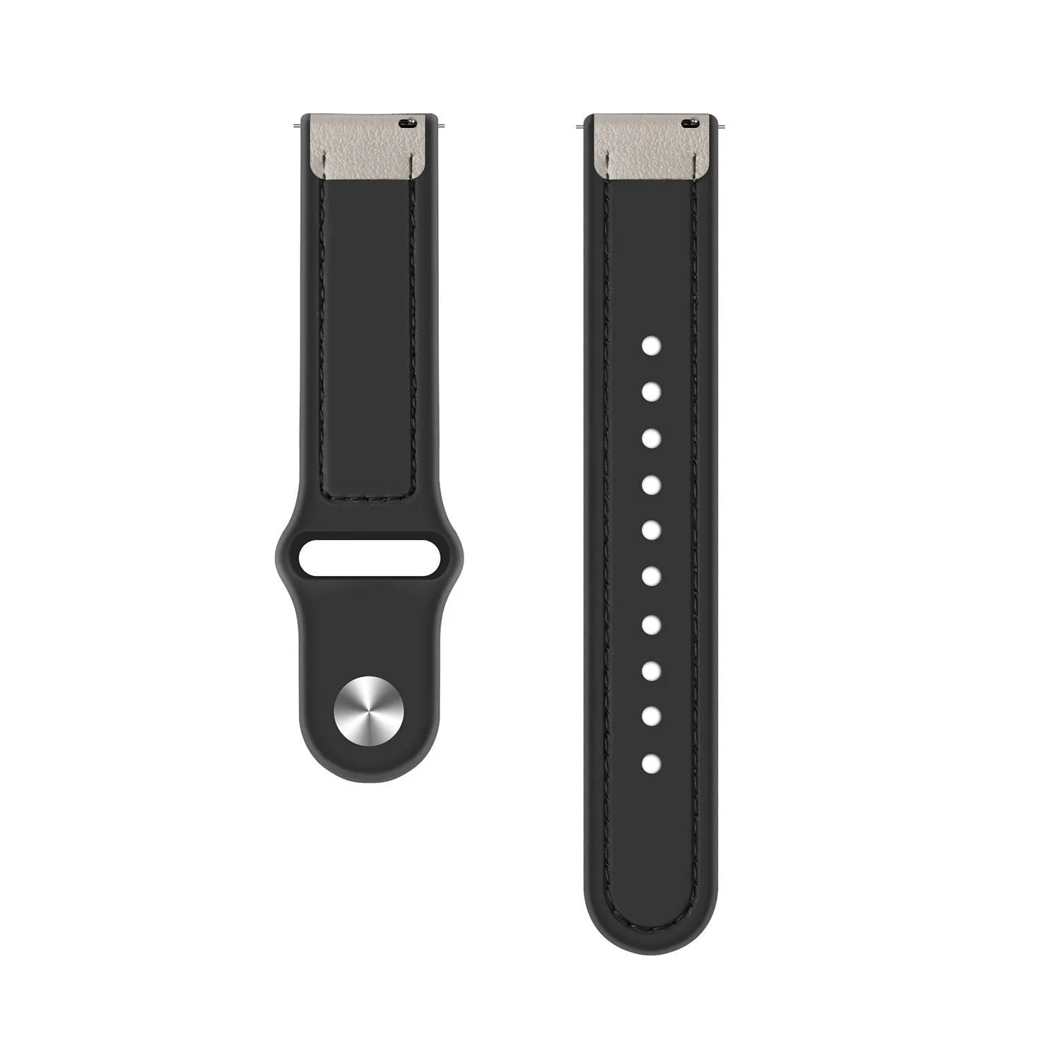 Suunto Race (S) leren hybrid bandje (wit)
