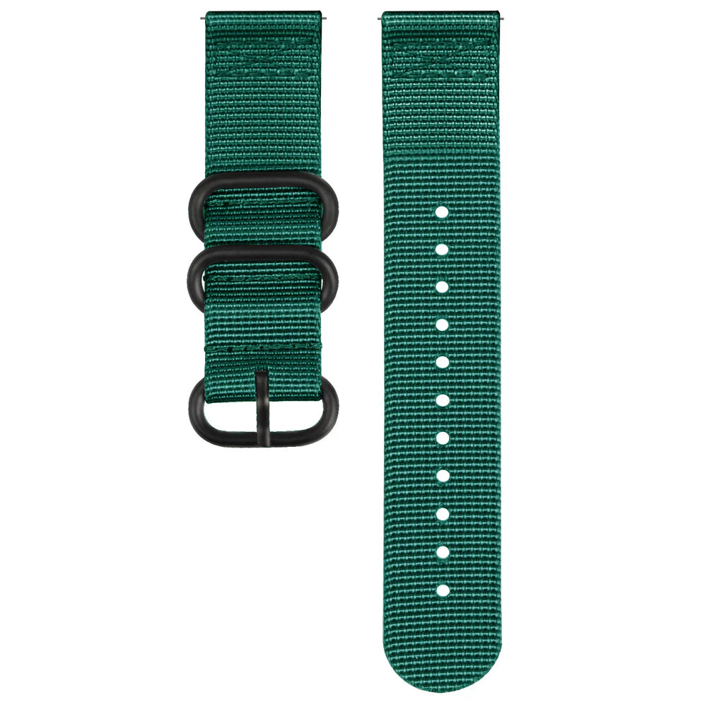 Amazfit Bip U (Pro) nylon gesp band (donkergroen)