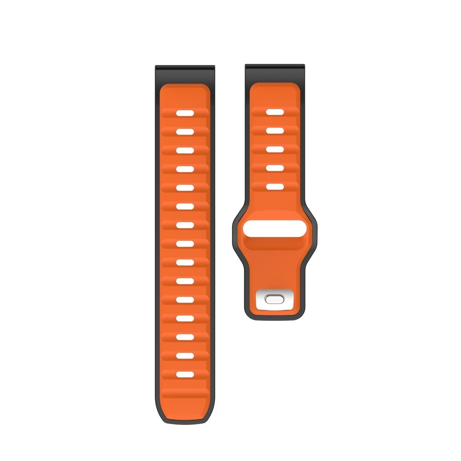 CMF Watch 3 Pro outdoor duo siliconen band (oranje/zwart)