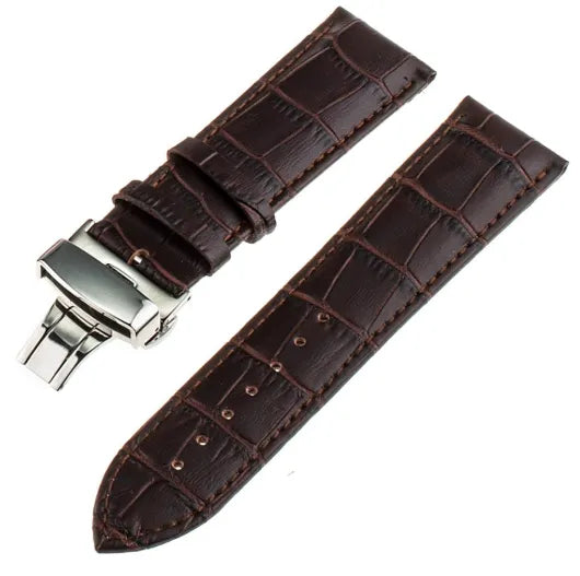 Amazfit GTS 4 luxe leren bandje (donkerbruin)