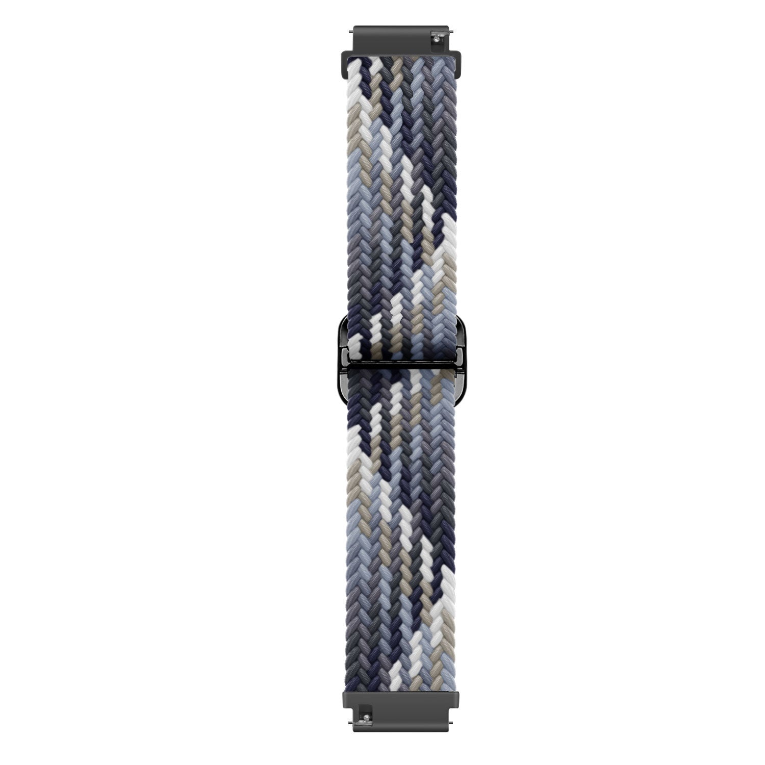 Nylon Adjustable Braided Strap, laid flat, joined, direct top view