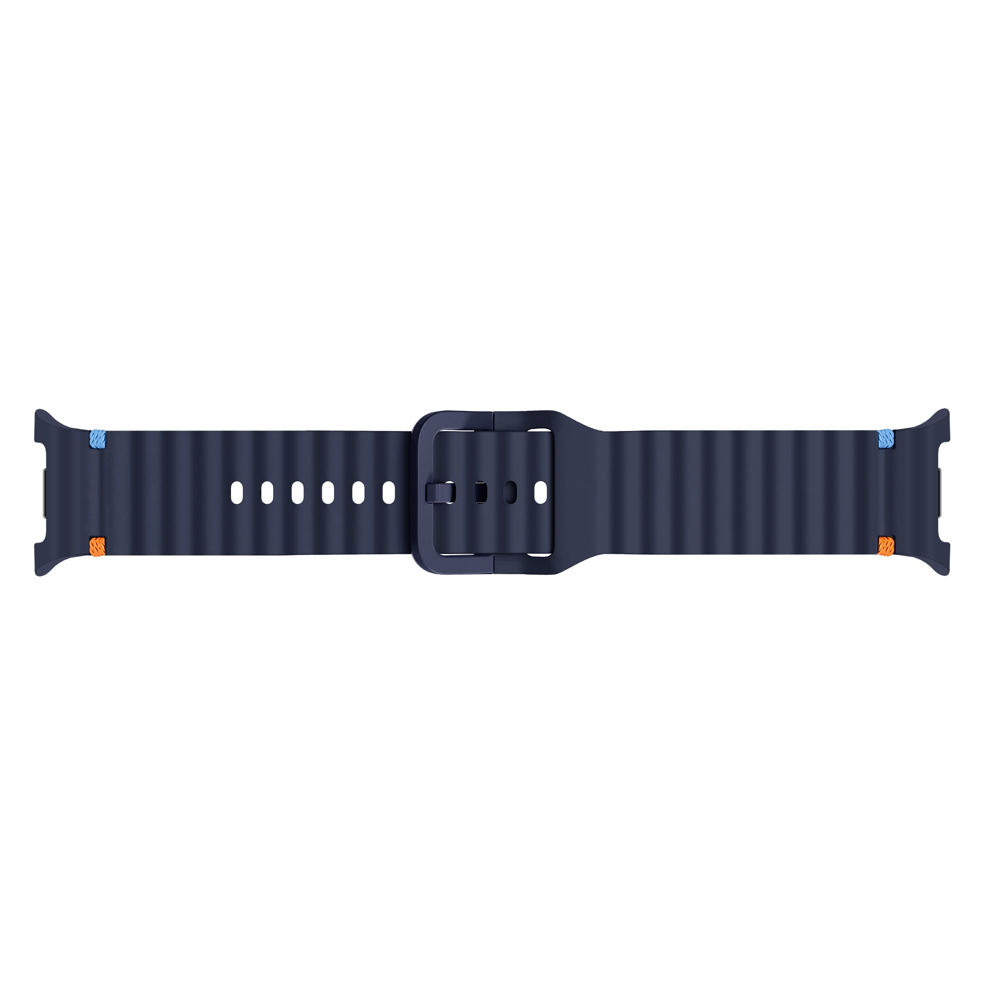 Samsung Galaxy Watch 8 - 40mm wave siliconen bandje (donkerblauw)