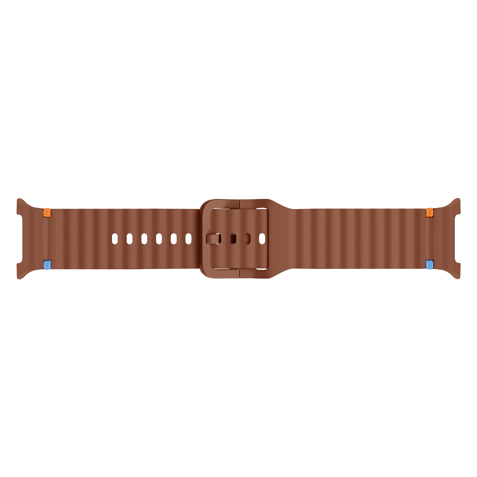 Samsung Galaxy Watch 8 - 44mm wave siliconen bandje (bruin)