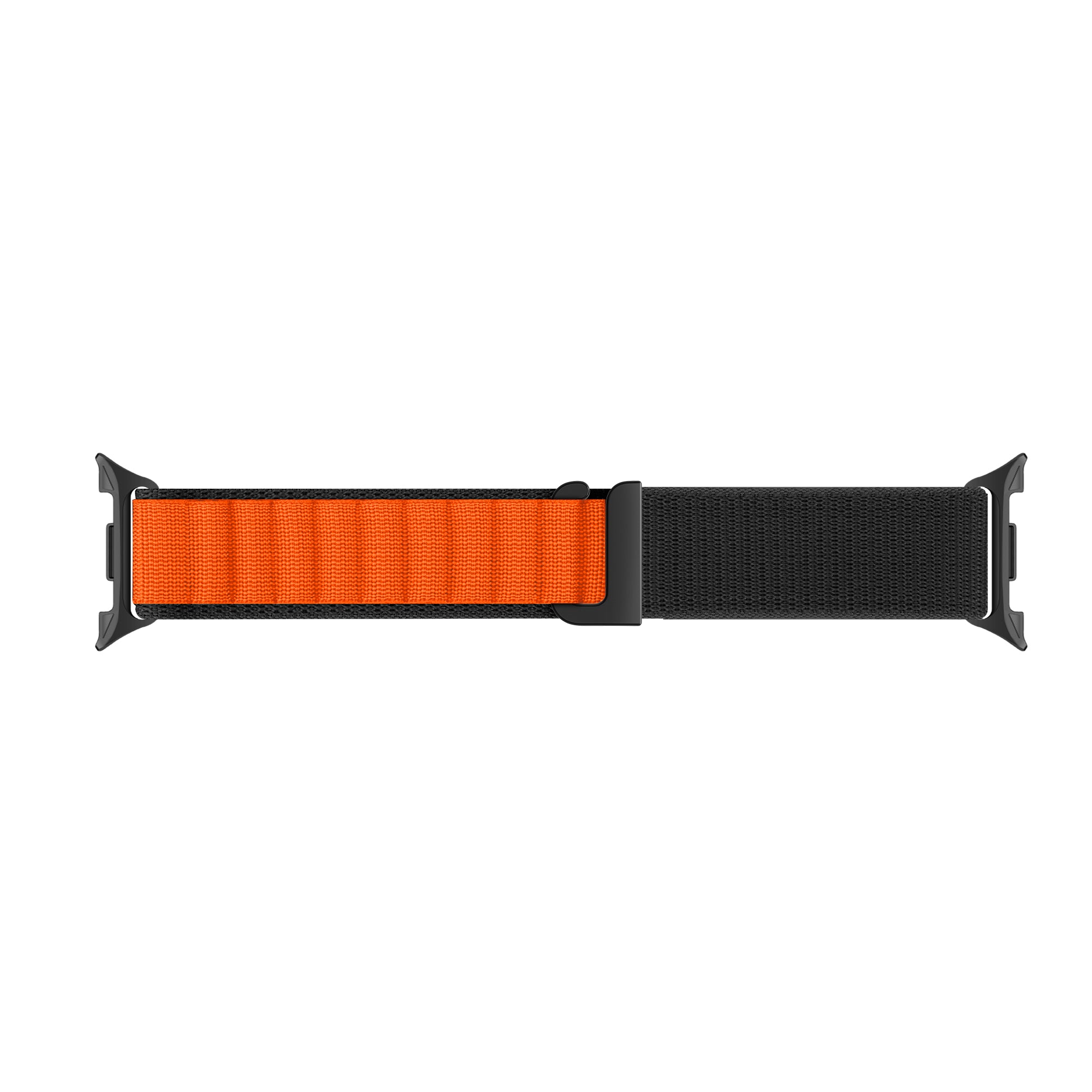 Samsung Galaxy Watch 8 Classic Alpine bandje (zwart/oranje)