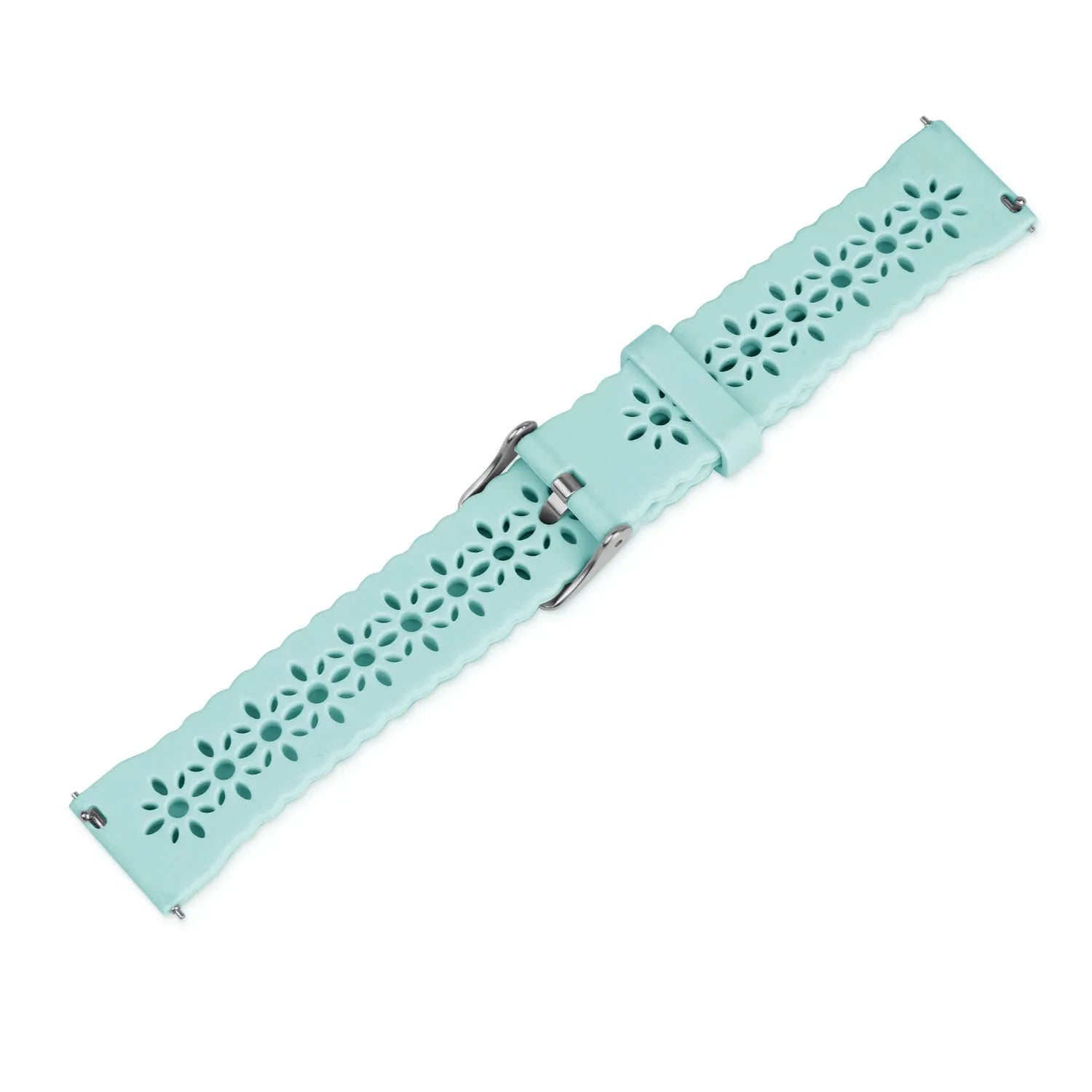Coros Pace 2 siliconen bandje met patroon (blue sea green)