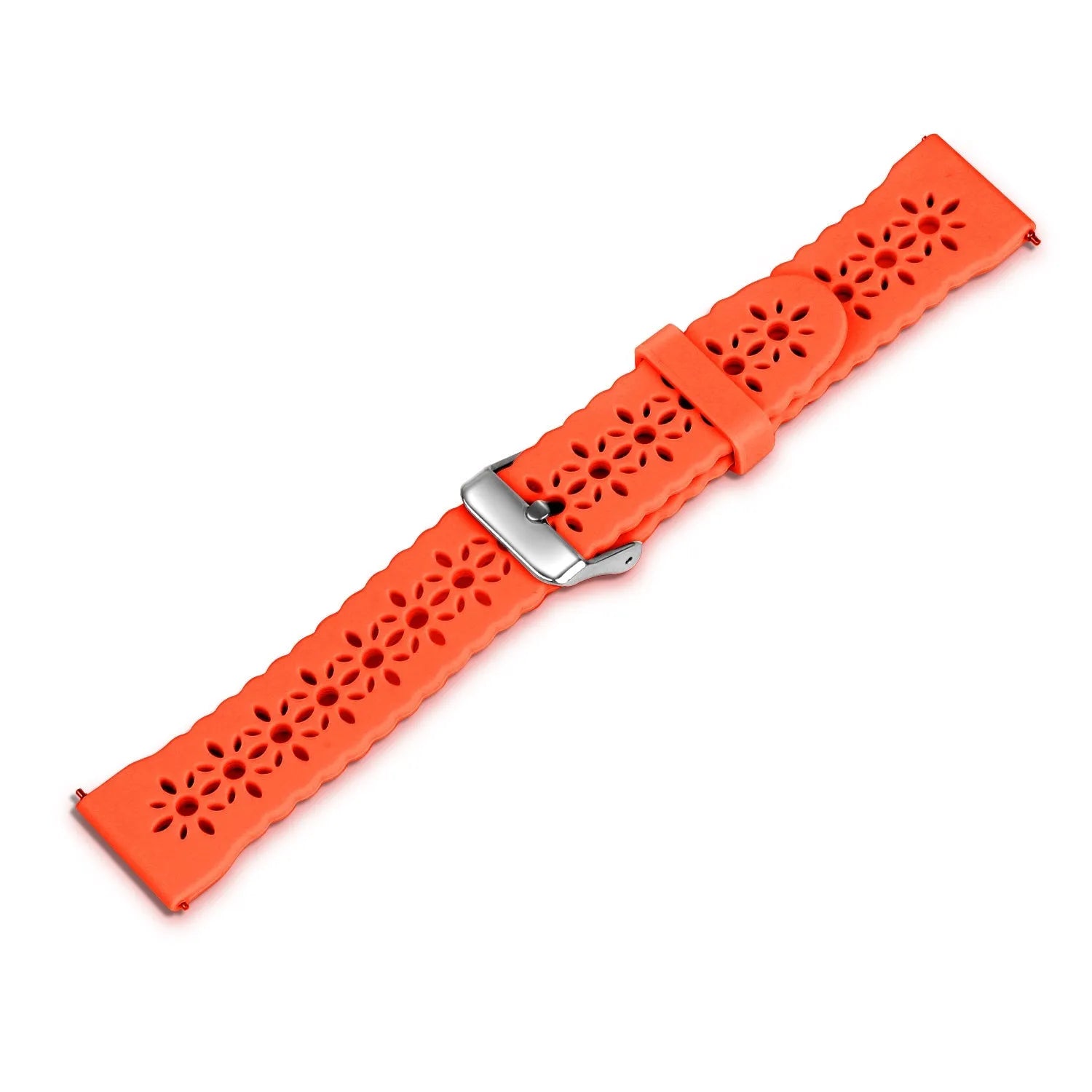 Coros Pace 2 siliconen bandje met patroon (oranje)