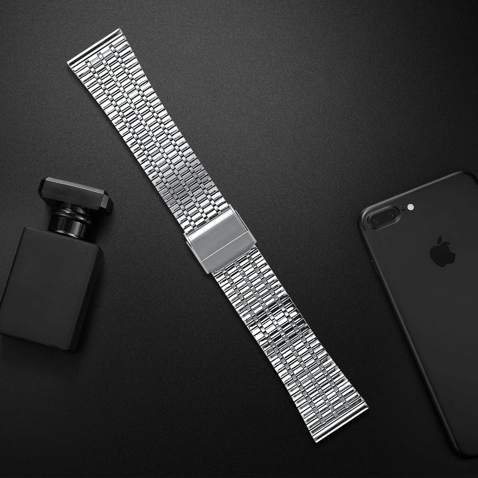 Coros Apex 42mm roestvrij stalen band (zilver)