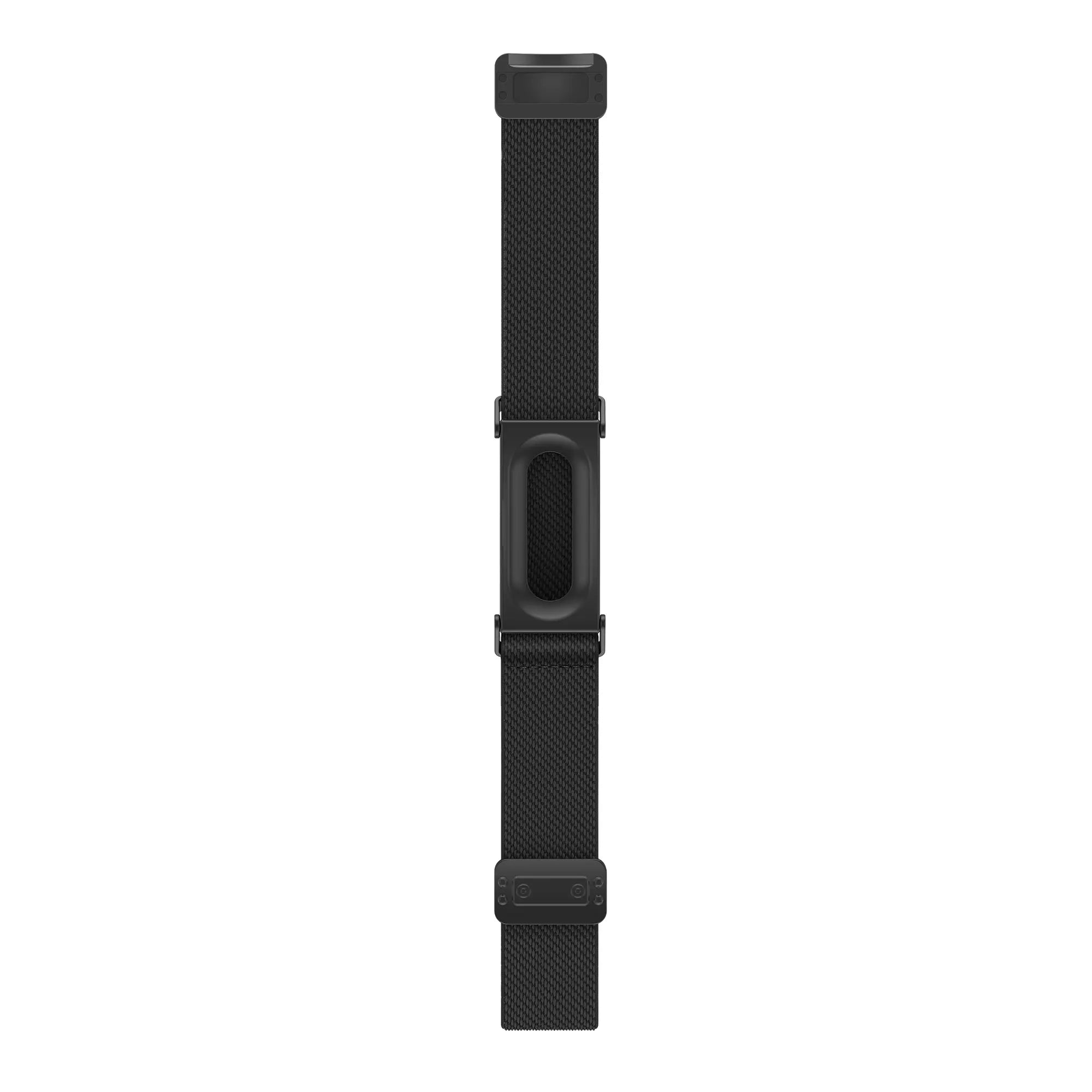Bandz Fitbit Air nylon band met D-buckle (zwart)