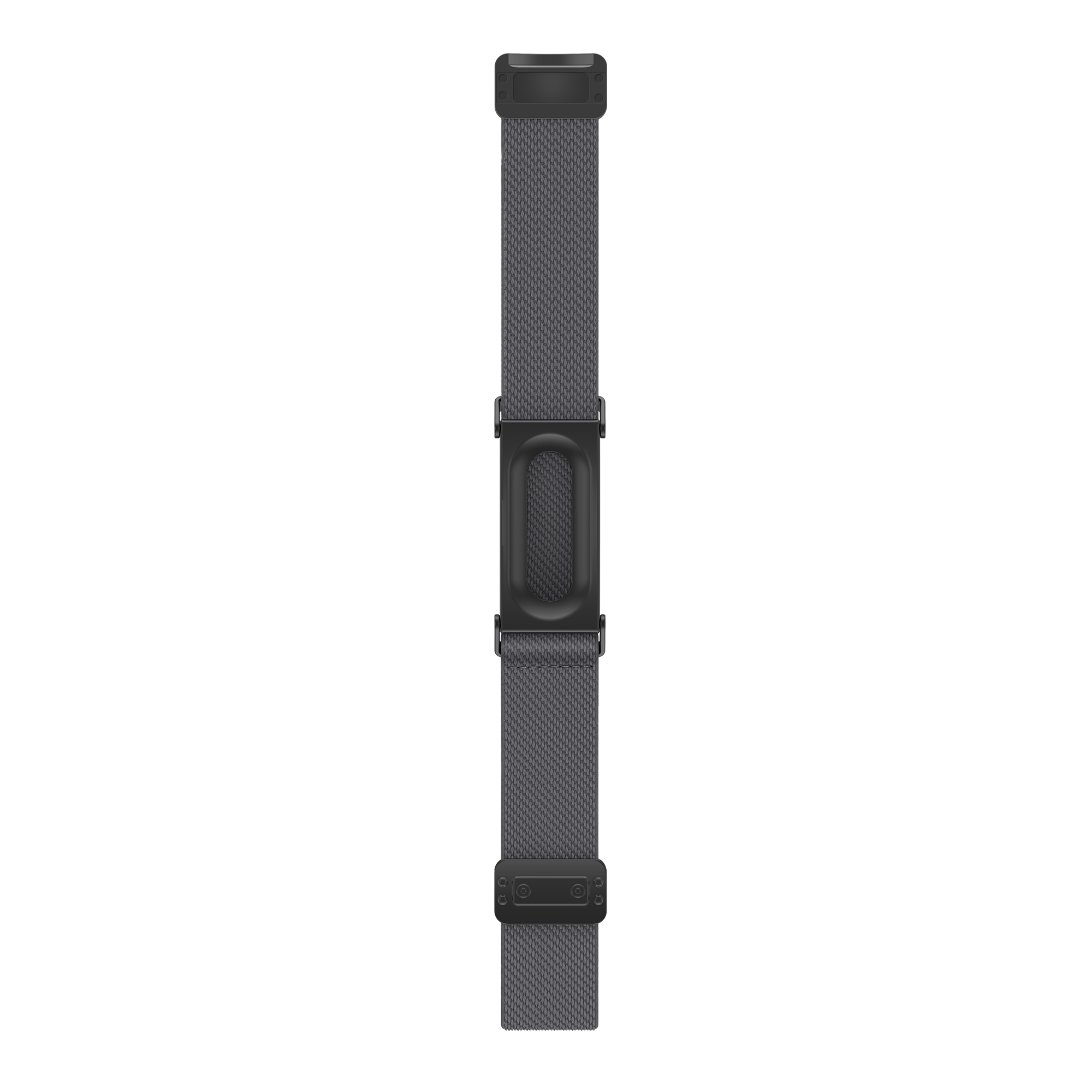 Bandz Fitbit Air biceps nylon band met D-buckle (donkergrijs)