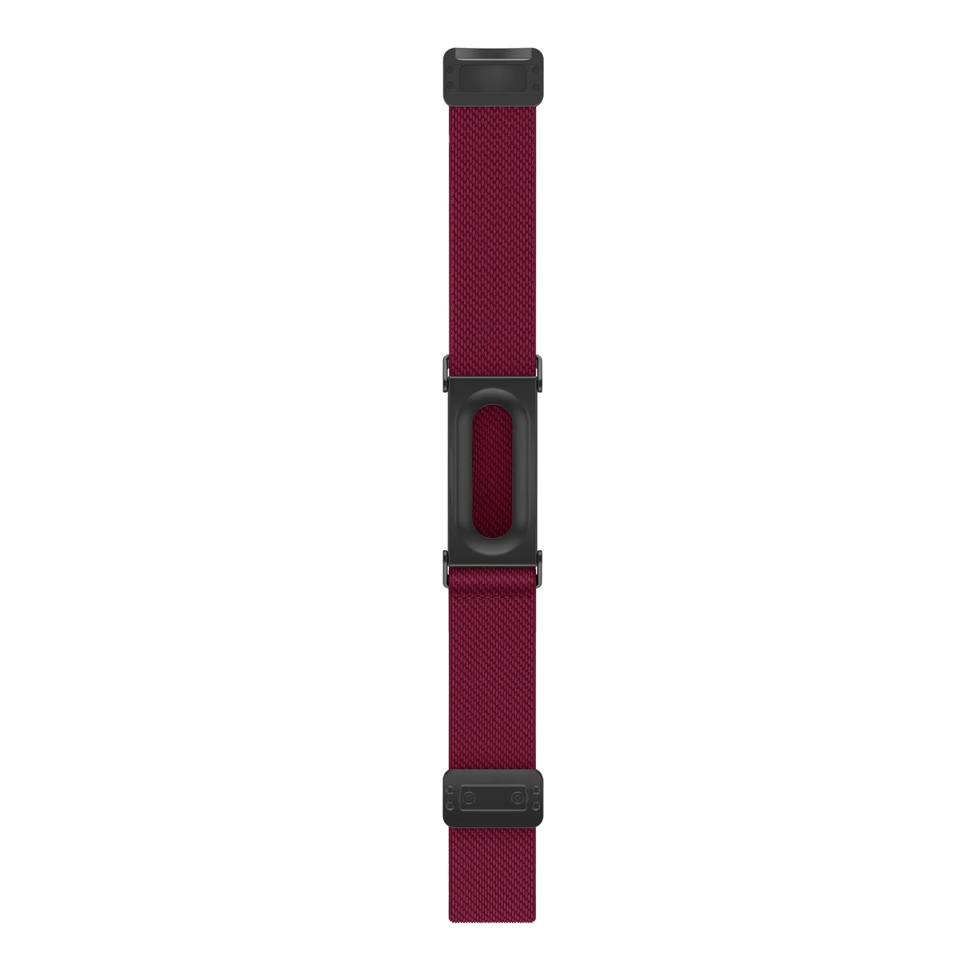 Bandz Fitbit Air nylon band met D-buckle (wijnrood)