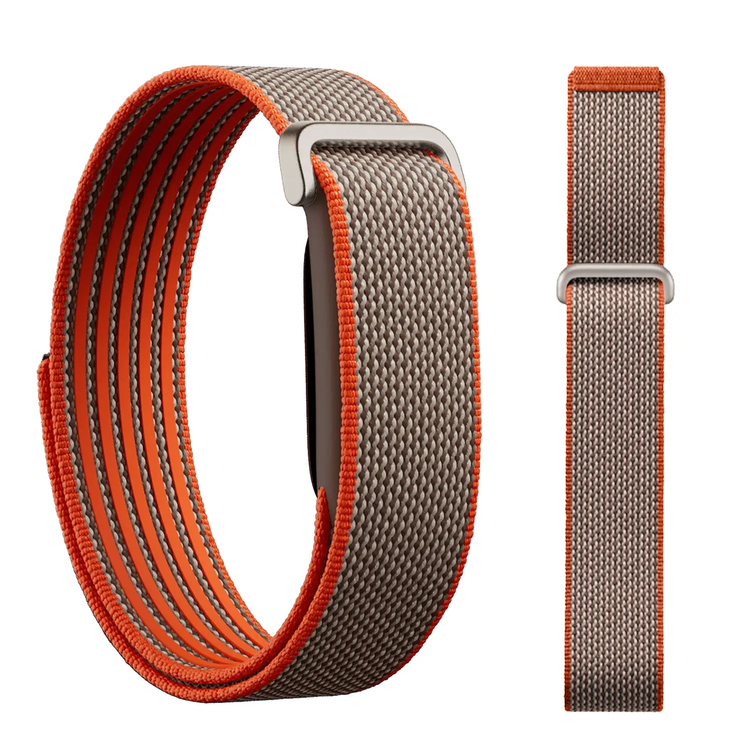 Fitbit Air Classic Nylon Strap (Grey/Orange)