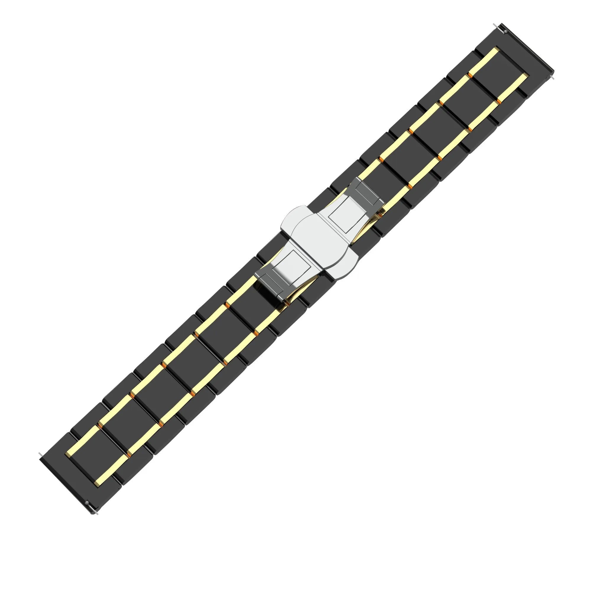Amazfit Bip 3 (Pro) keramiek stalen band (zwart/goud)