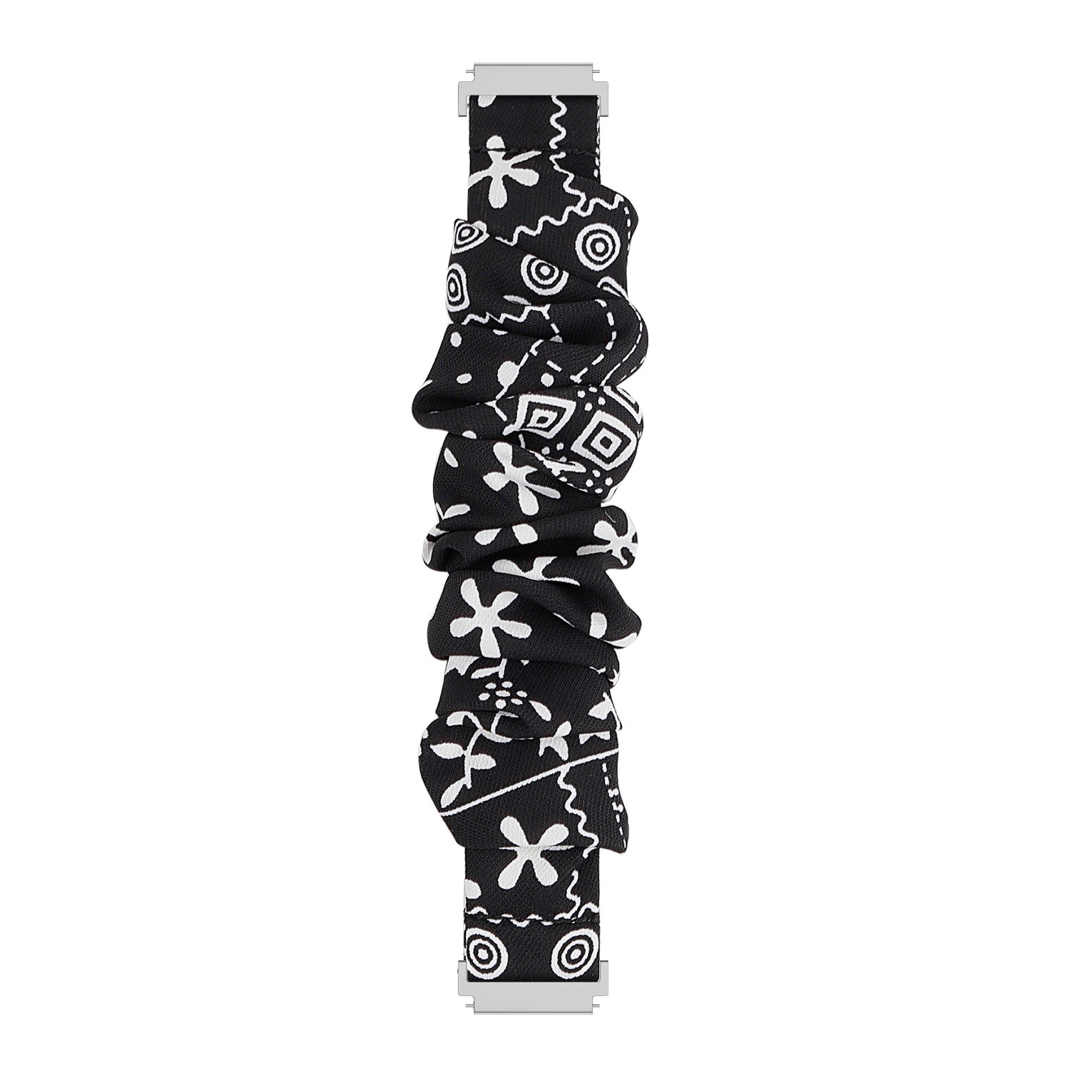 Samsung Galaxy Watch 7 - 40mm scrunchie bandje (zwart mix)