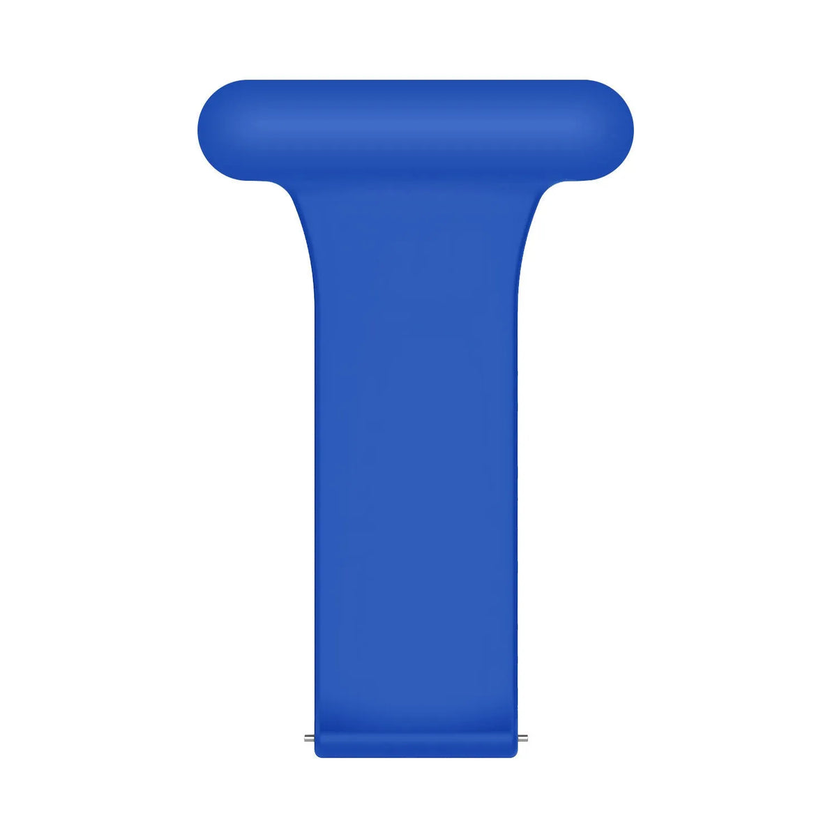 Silicone Nurse Fob, laid flat, separate parts, top and underside view