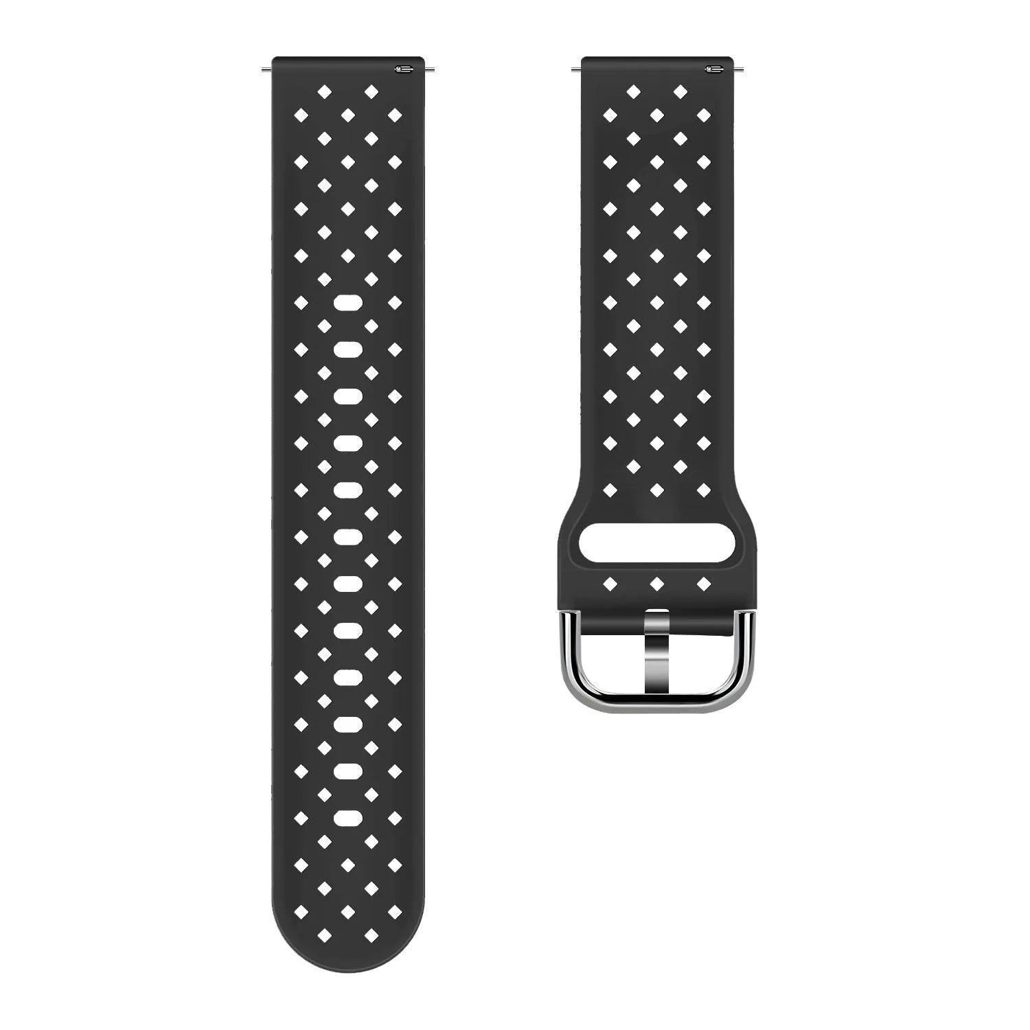 Amazfit Bip U (Pro) gevlochten siliconen bandje (zwart)