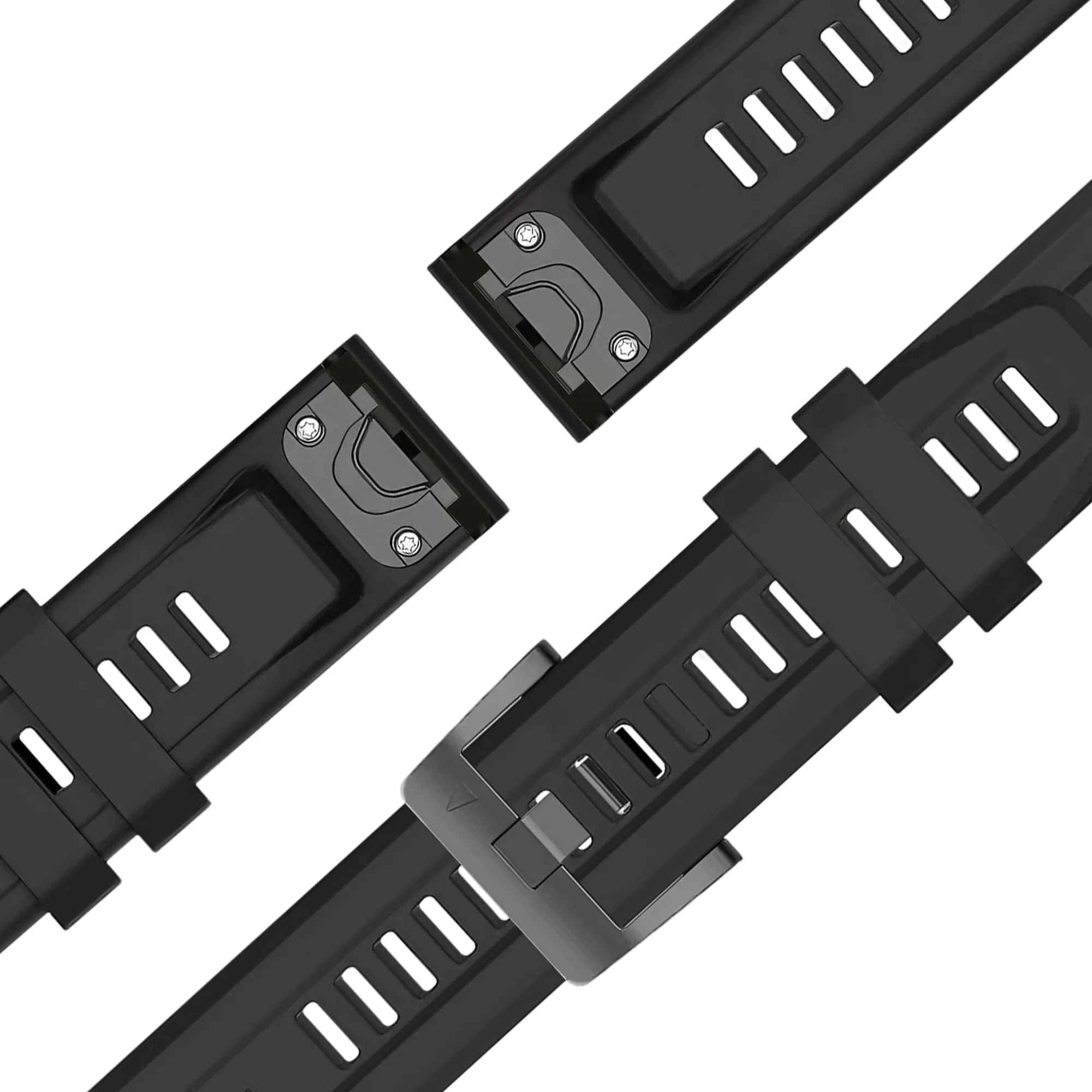 Bandz Garmin Forerunner 945 siliconen band 'Classic' (zwart)