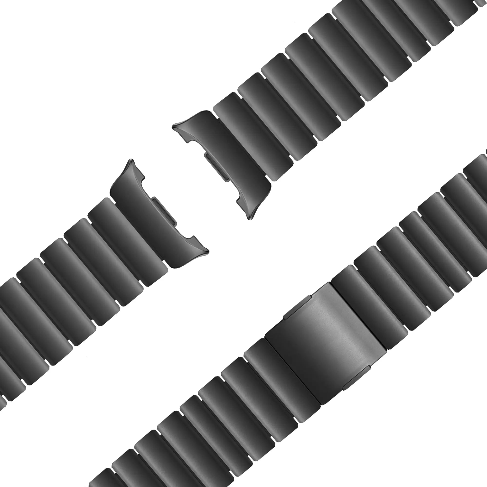 Bandz Samsung Galaxy Watch 9 - 40mm titanium band 'Hybrid' (zwart)