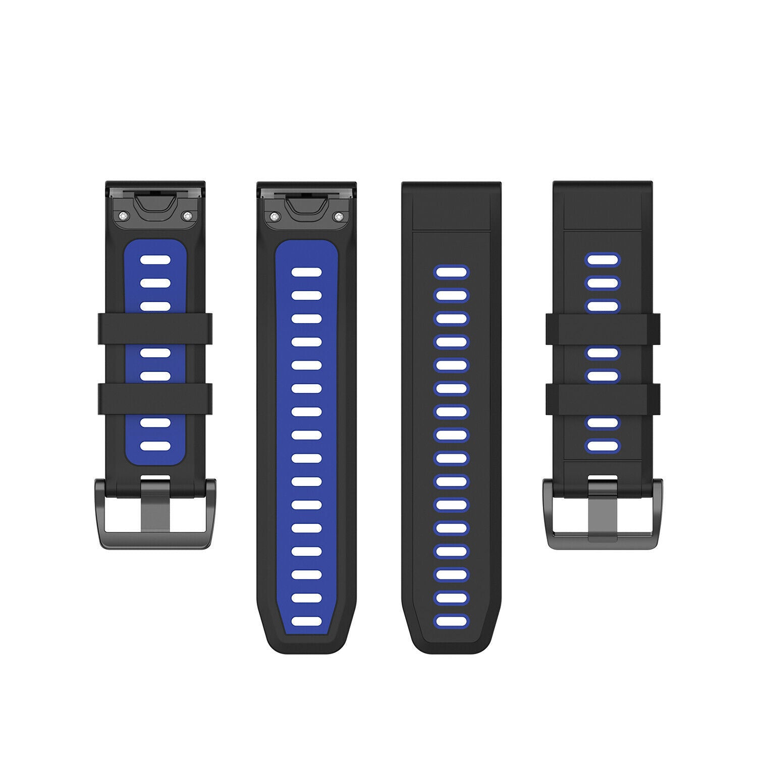 Garmin Fenix 8 Pro - 51mm sport gesp band (zwart/blauw)