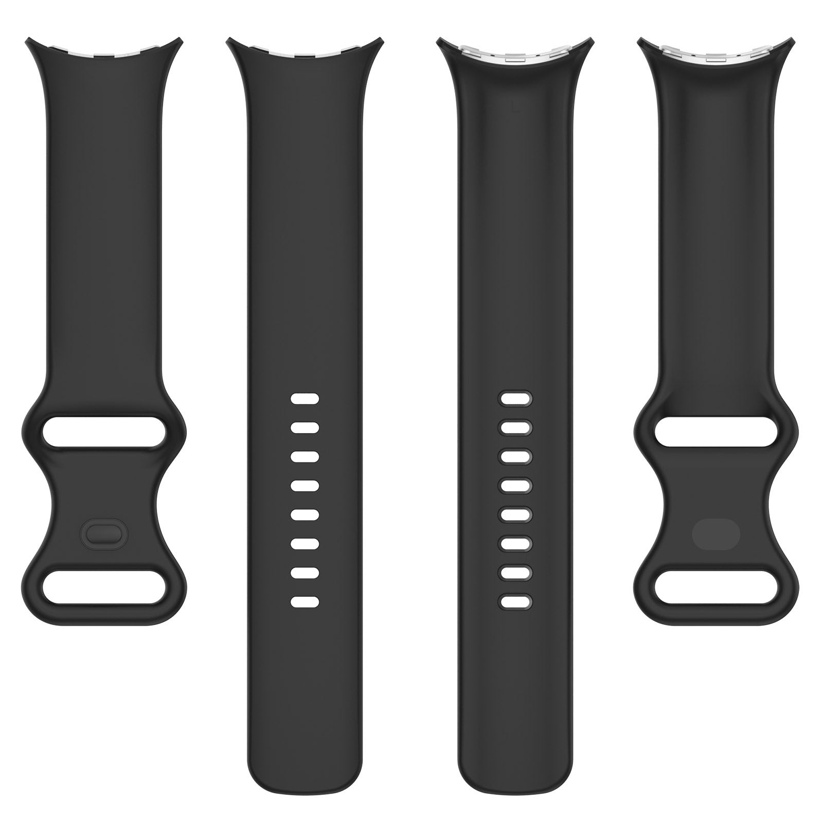 Google Pixel Watch 4 - 45mm siliconen classic bandje (zwart)
