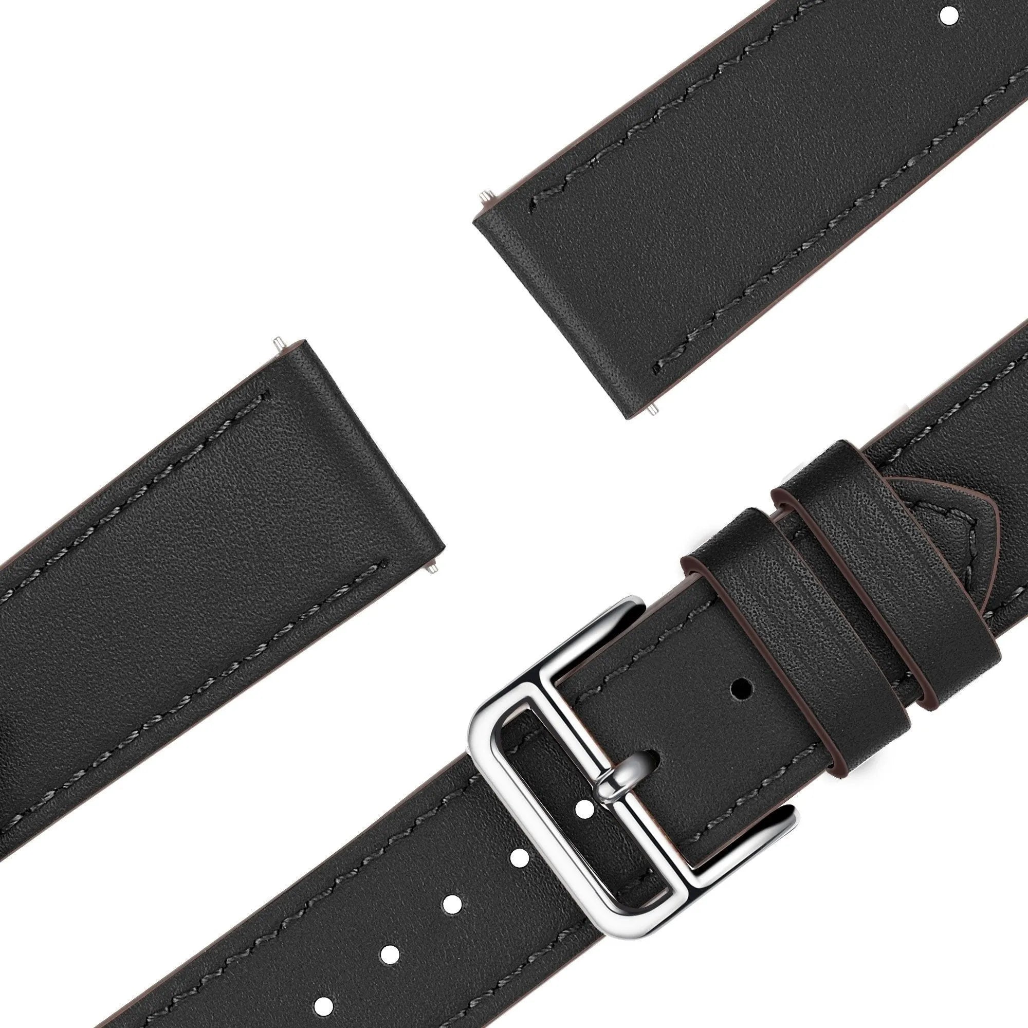 Bandz Coros Pace 3 Leather Strap 'Deluxe' (Black)
