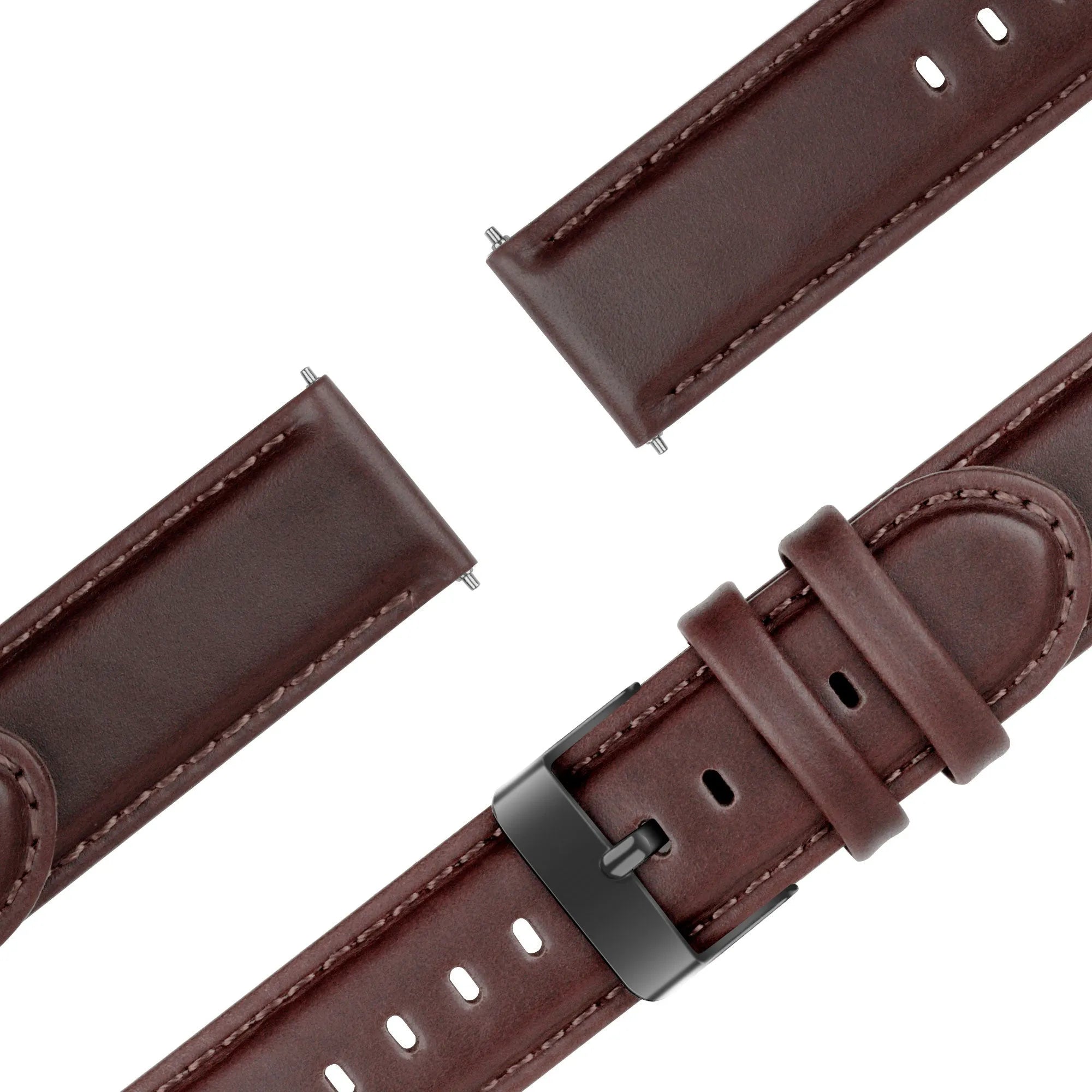 Bandz OnePlus Watch 3 lederen band 'Classic' (donkerbruin)