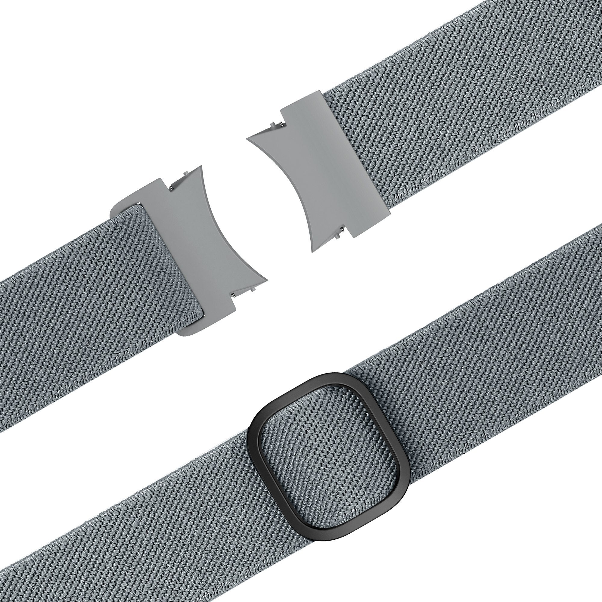Bandz Samsung Galaxy Watch FE elastische band 'Easy fit' (grijsblauw)