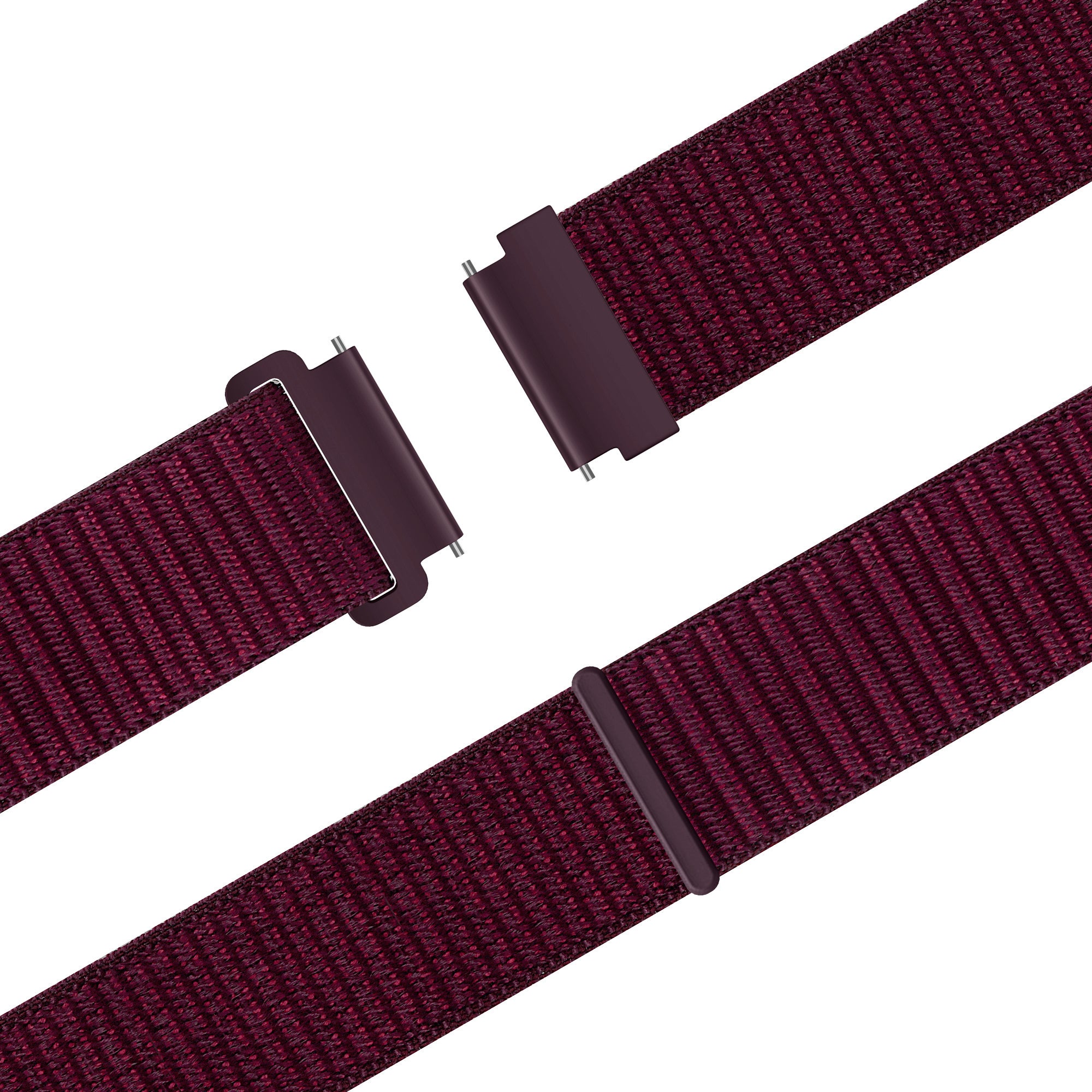 Bandz Samsung Galaxy Watch 7 - 44mm nylon band 'Easy fit' (plum)
