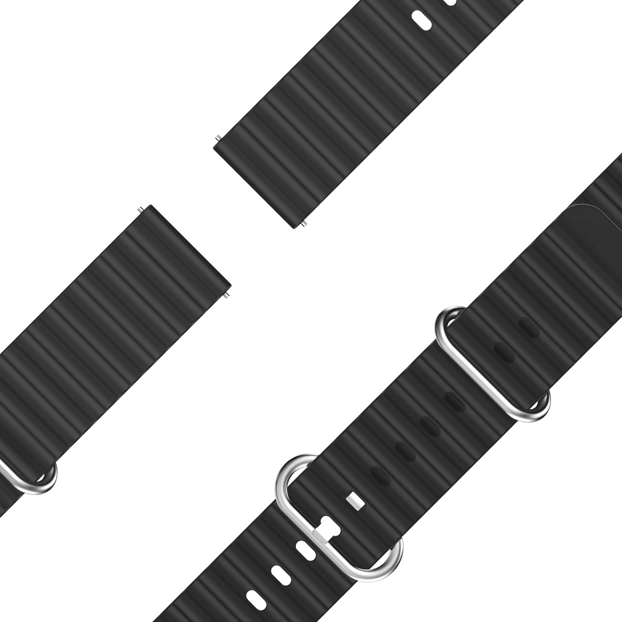Bandz Garmin Venu 3 ocean bandje 'Classic' (zwart)