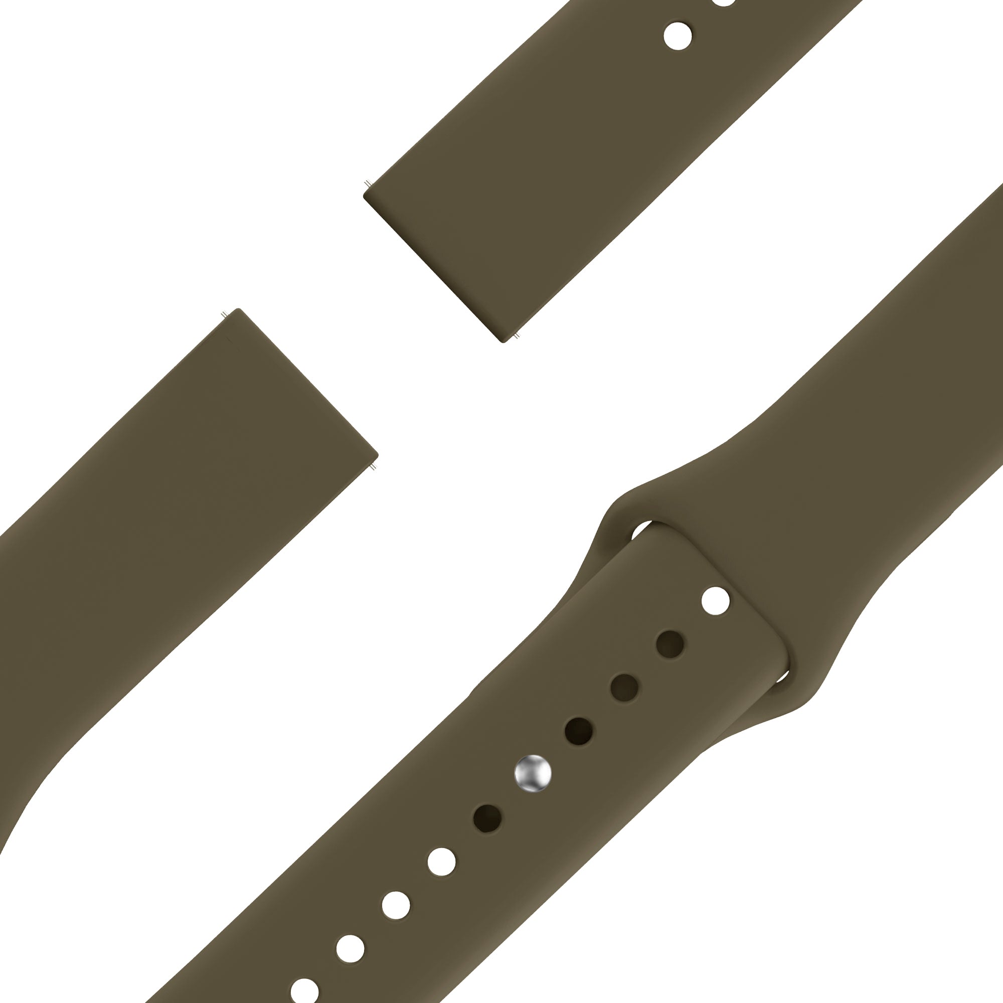 Bandz Garmin Forerunner 265 sport band 'Deluxe' (olijf)