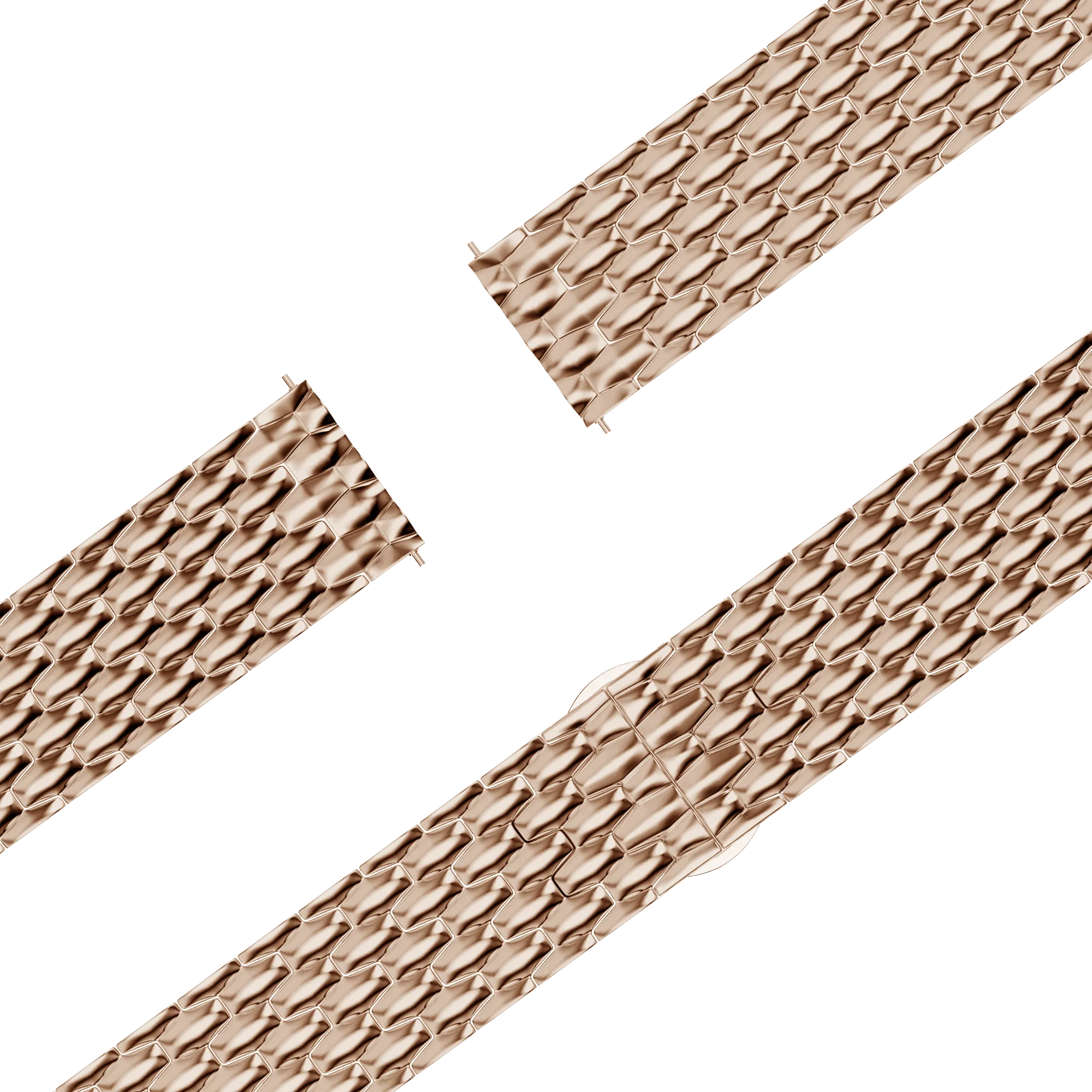 Bandz Garmin Forerunner 170 stalen band 'Dragon' (roségoud)