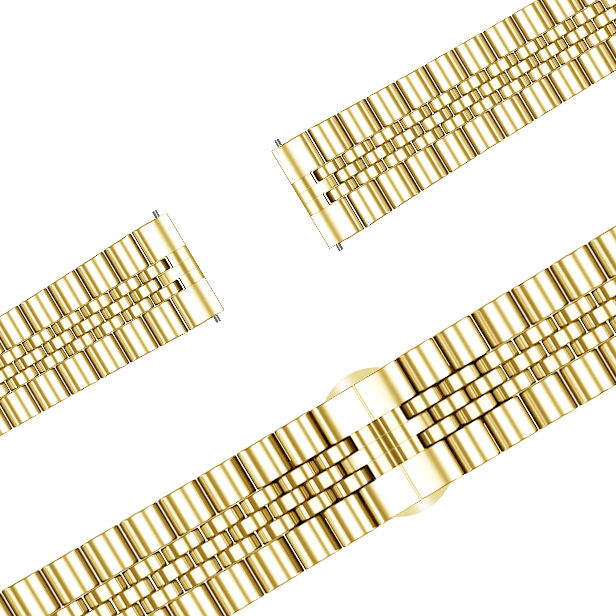 Bandz Garmin Forerunner 265s stalen band 'Jubilee' (goud)