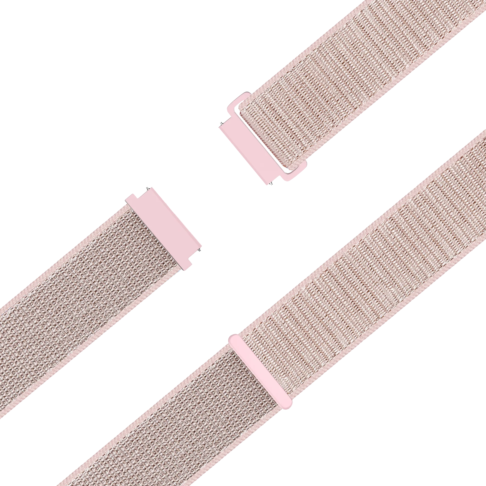 Bandz Garmin Forerunner 265s nylon loop band (rosé goud)