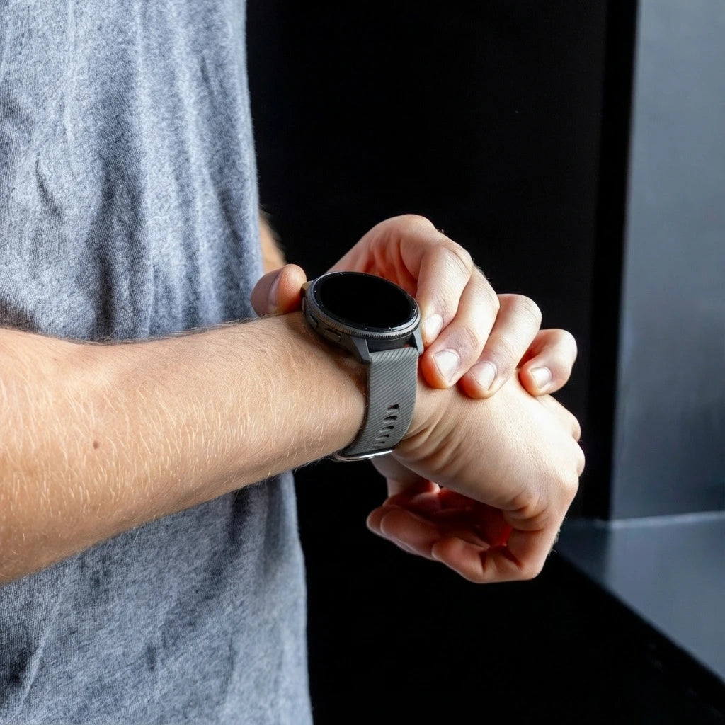 Garmin Vivomove Sport siliconen bandje (donkergrijs)