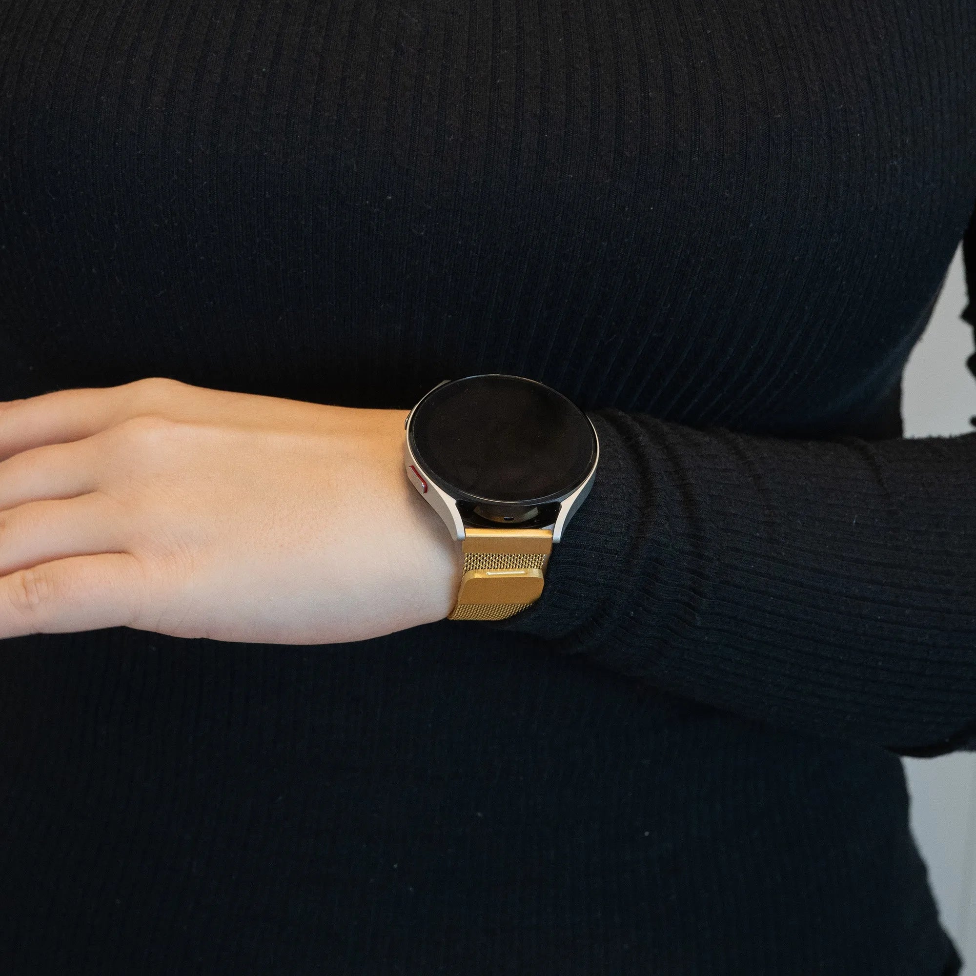 Bandz ICE fit RT 3.0 - 36mm Milanese loop band (goud)