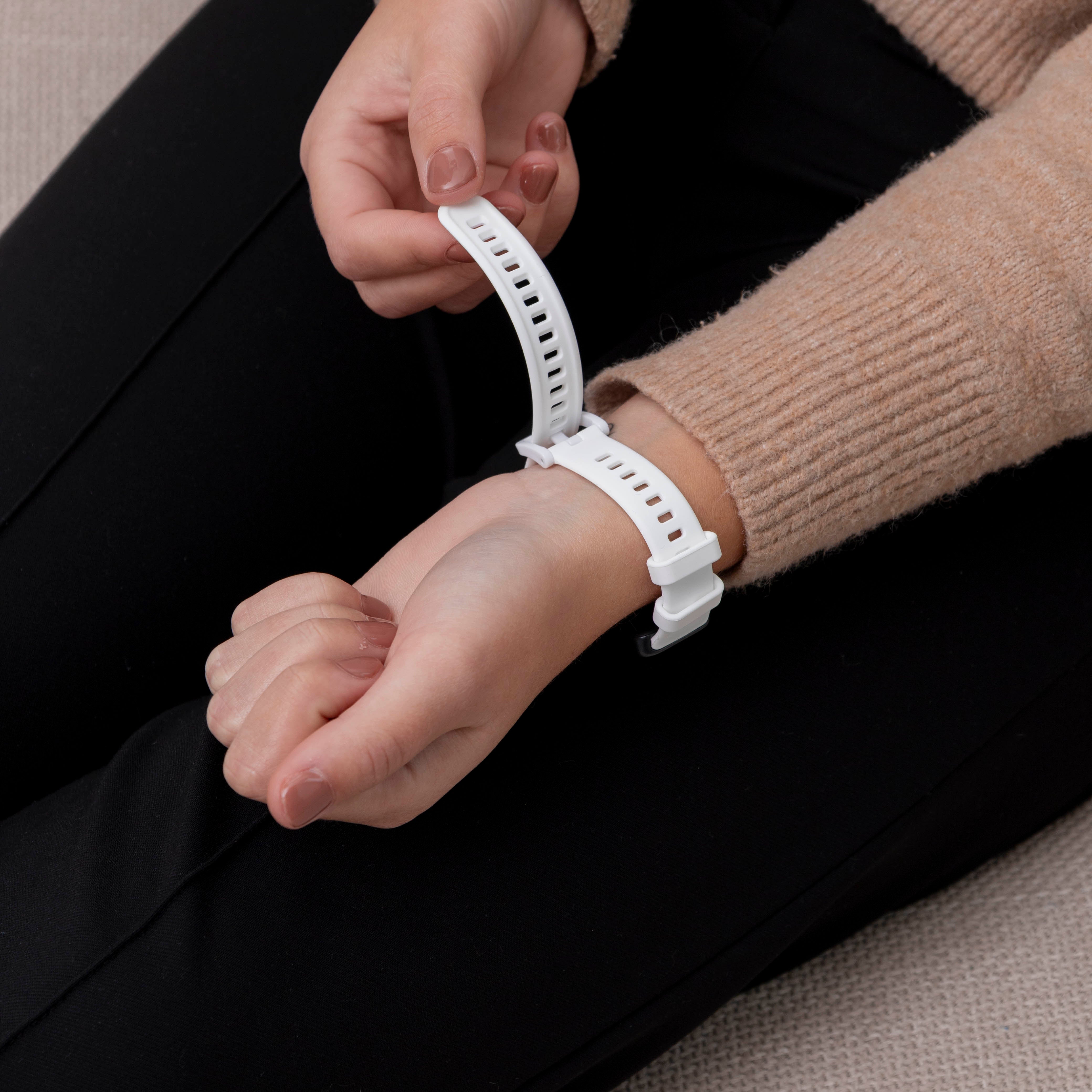 Huawei Band 8 classic siliconen bandje (wit)