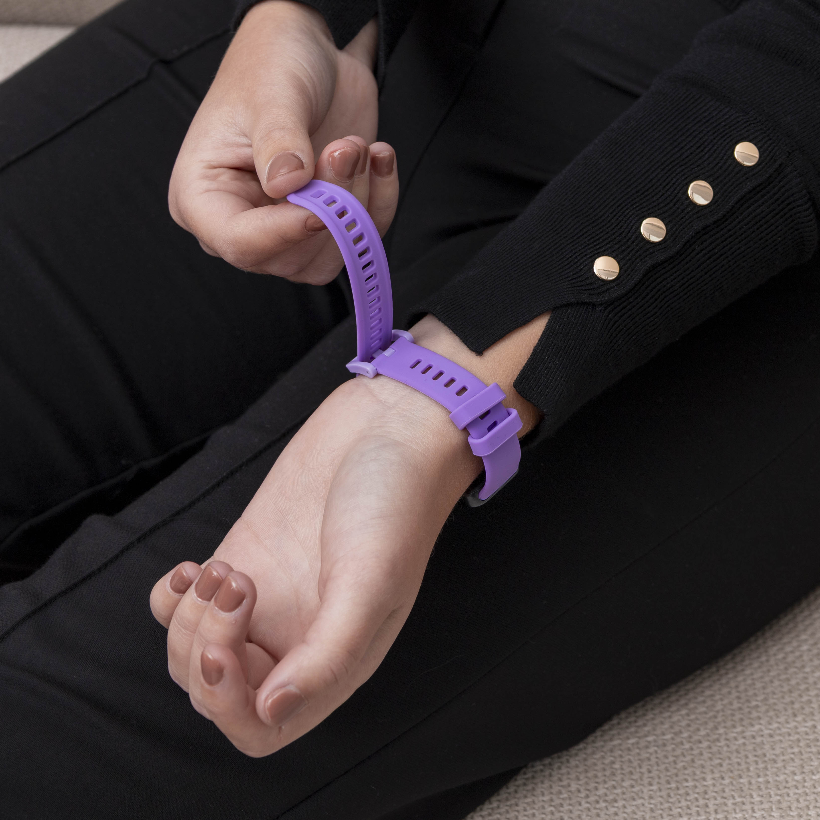 Huawei Band 8 classic siliconen bandje (lila)