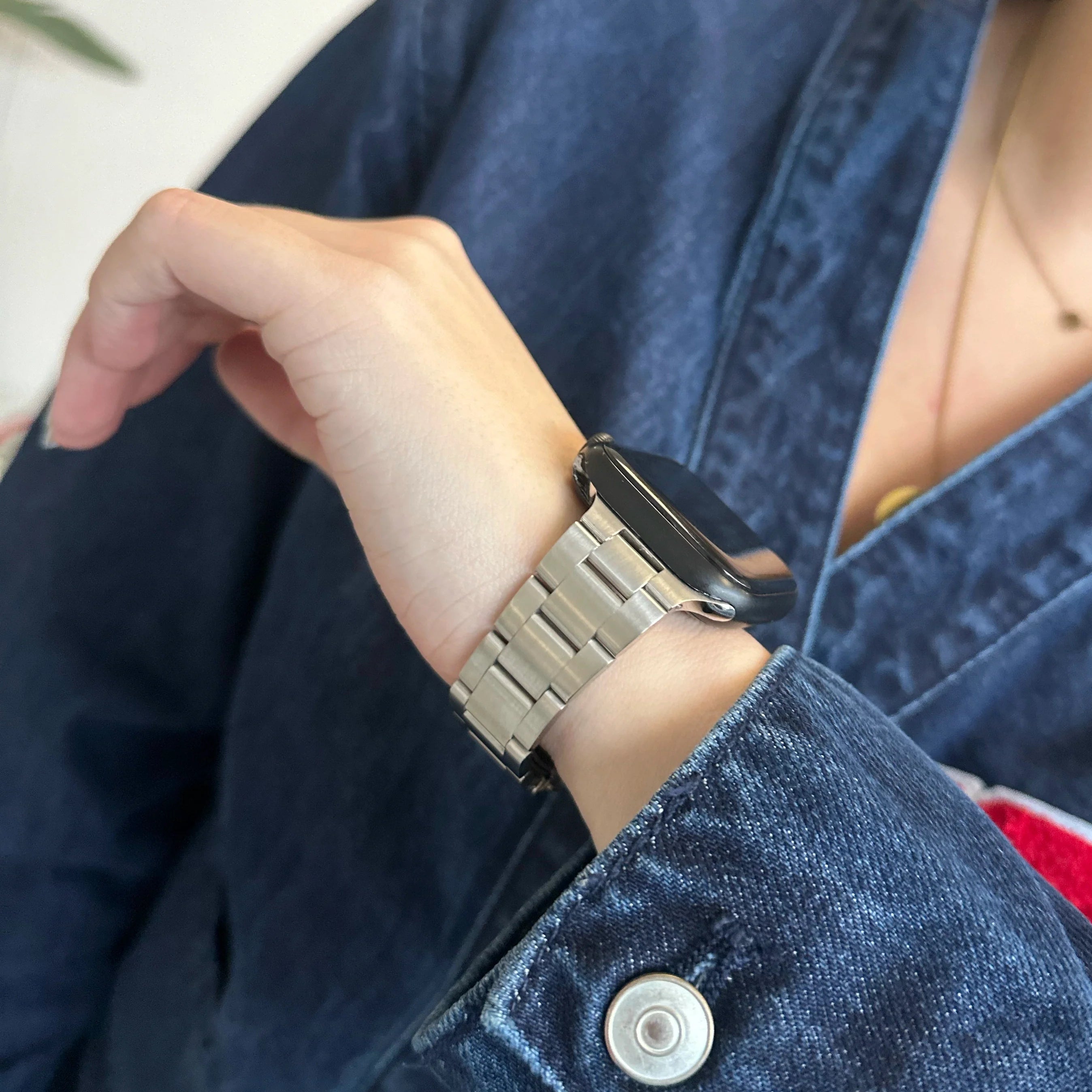 xoxo Wildhearts Apple Watch fijn stalen bandje (zilver)