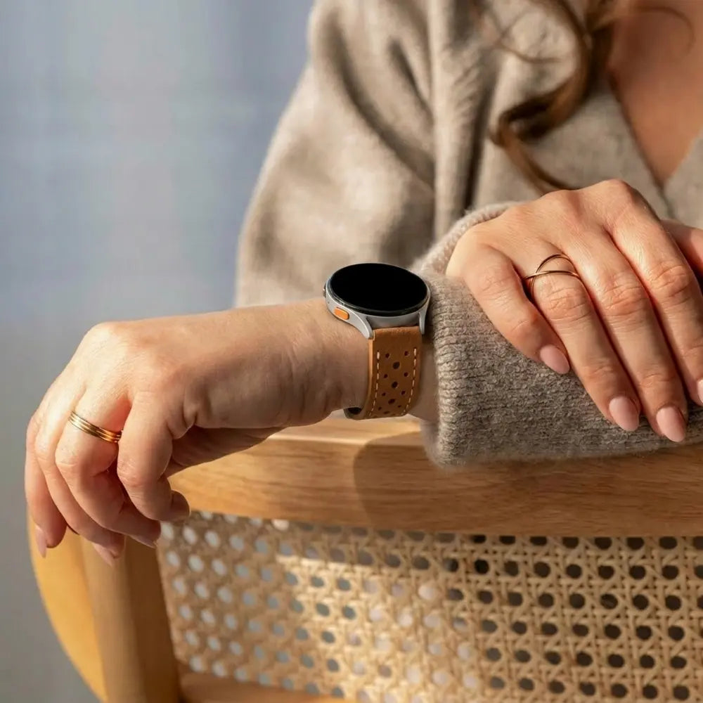 Amazfit Cheetah zephyr leren band (bruin)