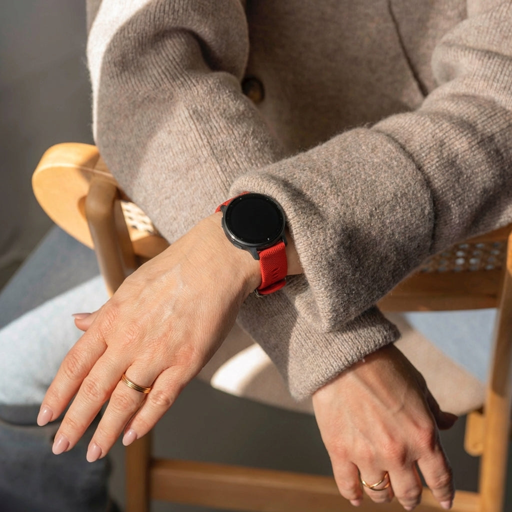 Garmin Vivoactive 5 Silicone Strap (Red)
