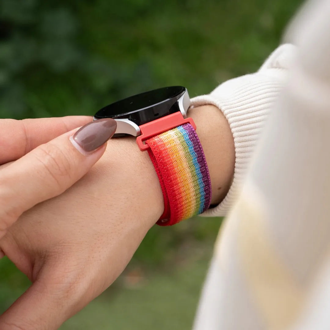 Amazfit Active nylon bandje (regenboog)