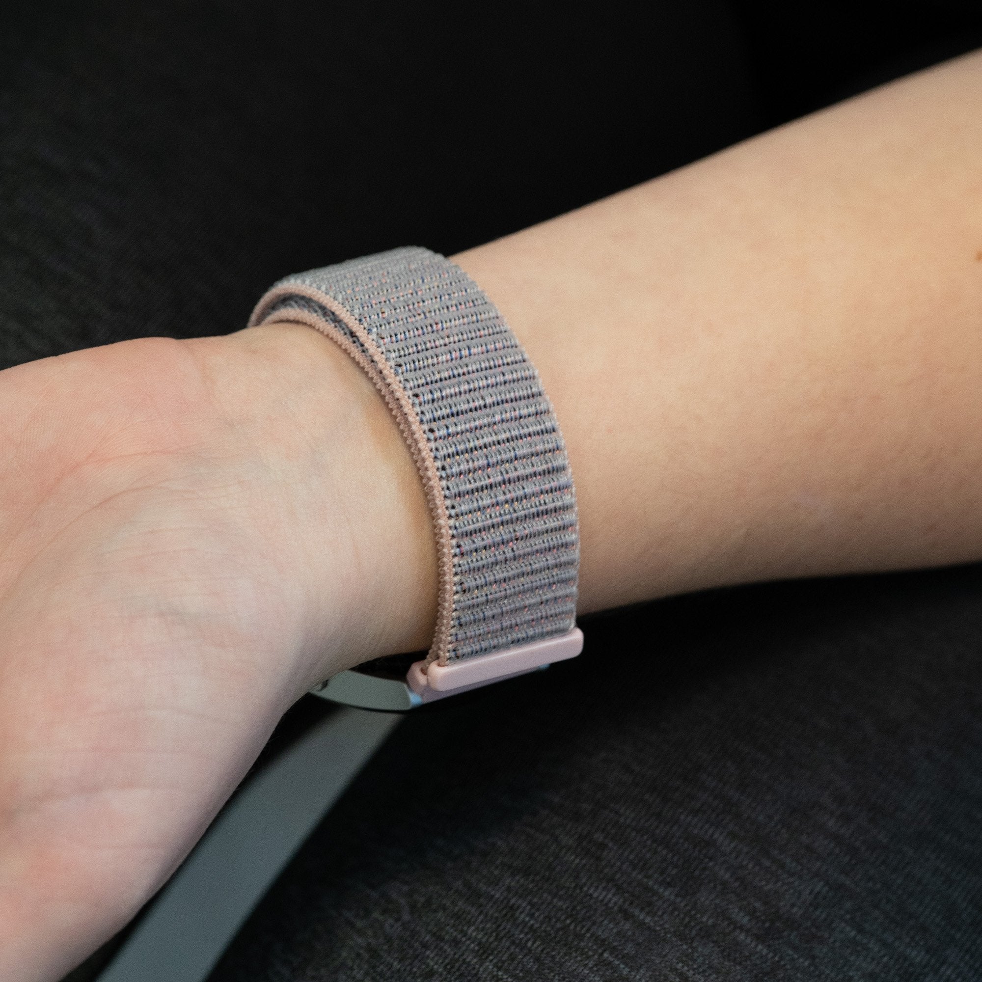 Bandz Garmin Vivomove Style nylon loop band (roze)