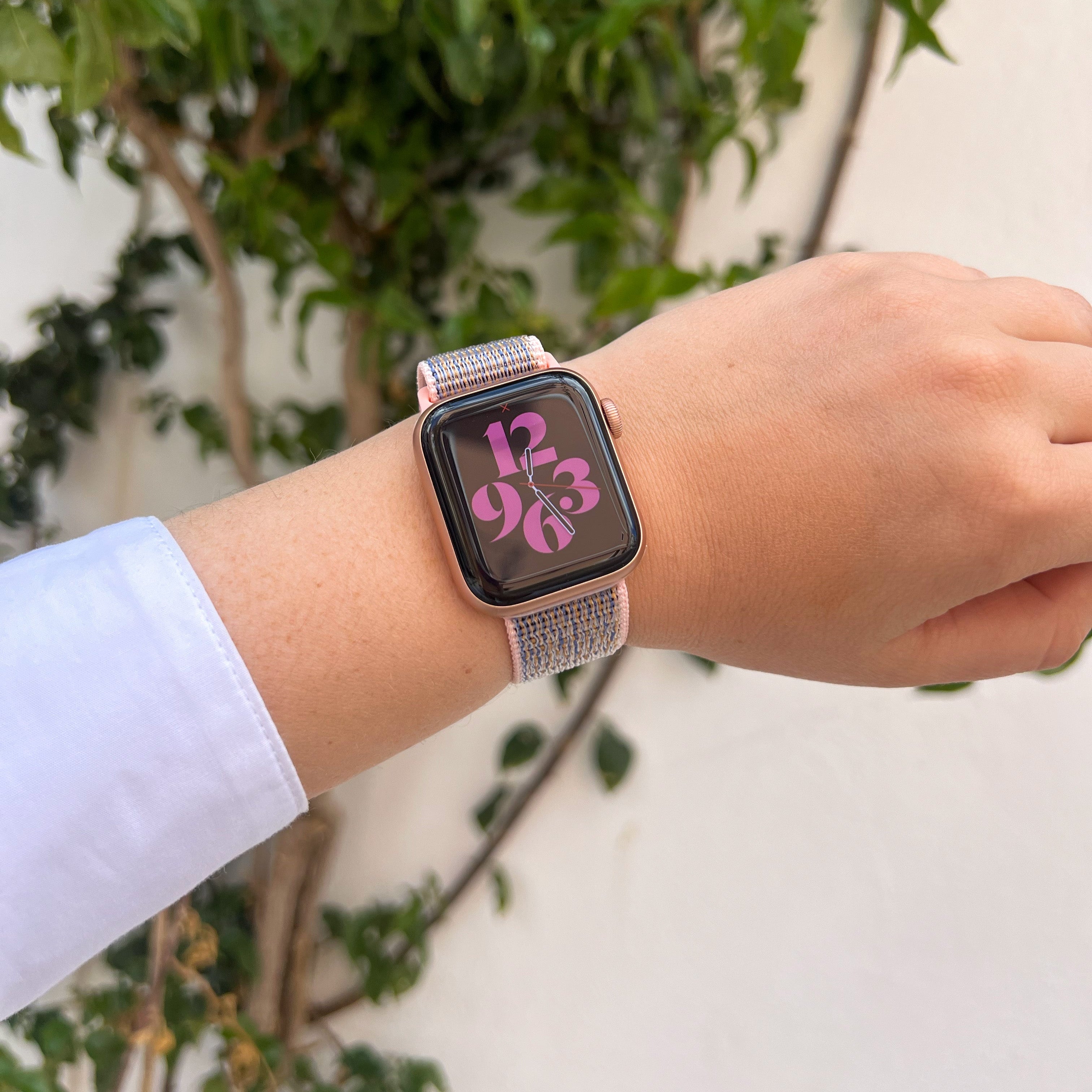Apple Watch Ultra nylon bandje (pink sand)
