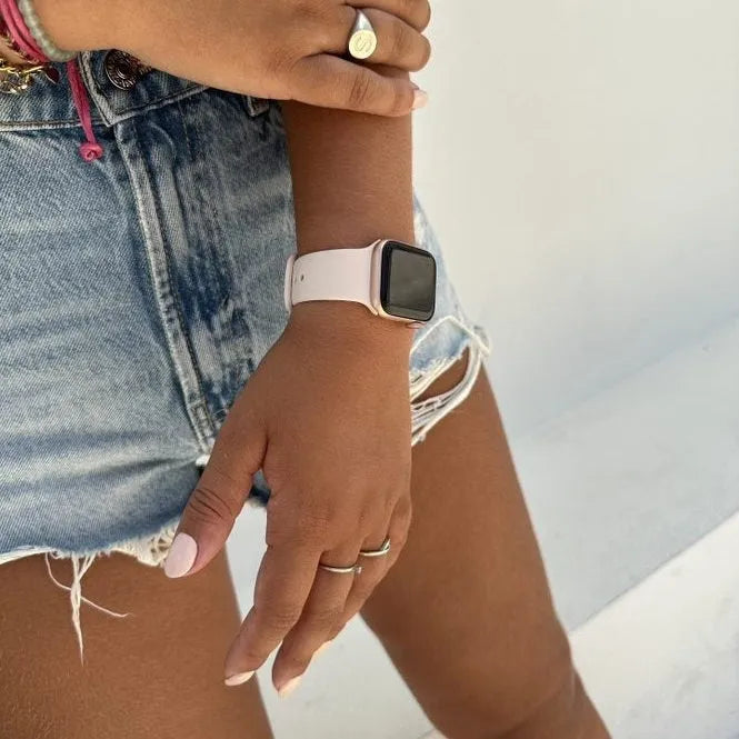 xoxo Wildhearts Apple Watch siliconen bandje (beige)