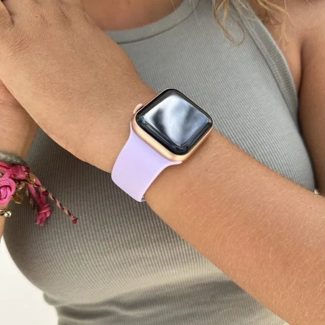 xoxo Wildhearts Apple Watch siliconen bandje (paars)